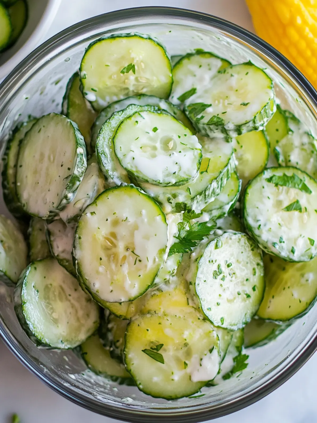 Tangy Pickle Juice Ranch Cucumber Salad for Summer Refreshment 5 Pickle Juice Ranch Cucumber Salad