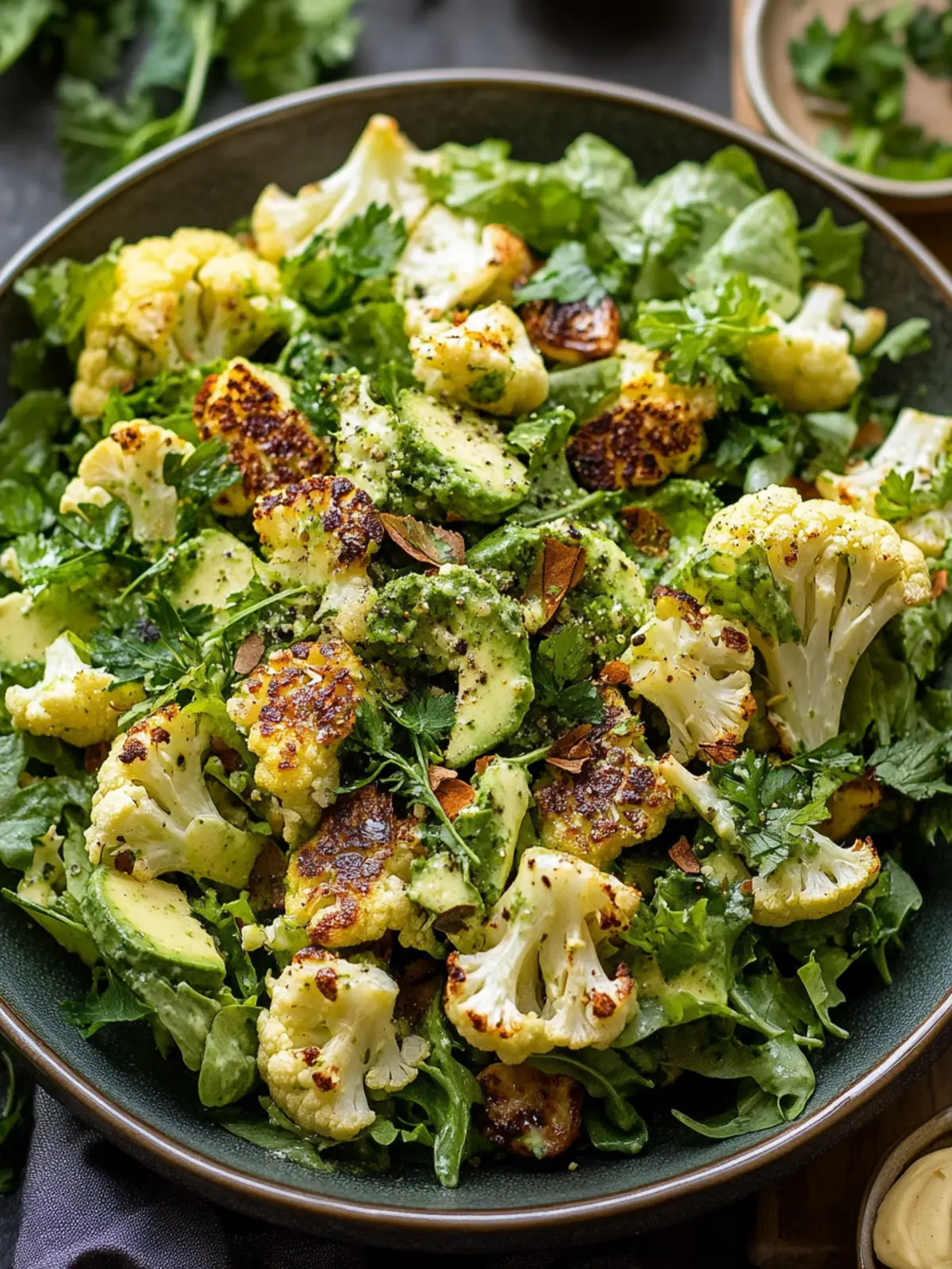 Roasted Cauliflower Green Goddess Salad for a Vibrant Feast 5 Roasted Cauliflower Green Goddess Salad