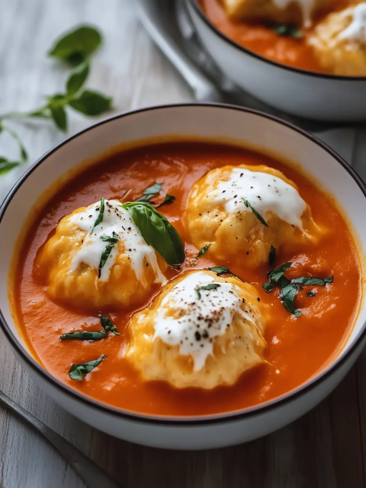 Hearty Cheese Dumpling Tomato Soup for Quick Cozy Nights 3 Cheese Dumpling Tomato Soup