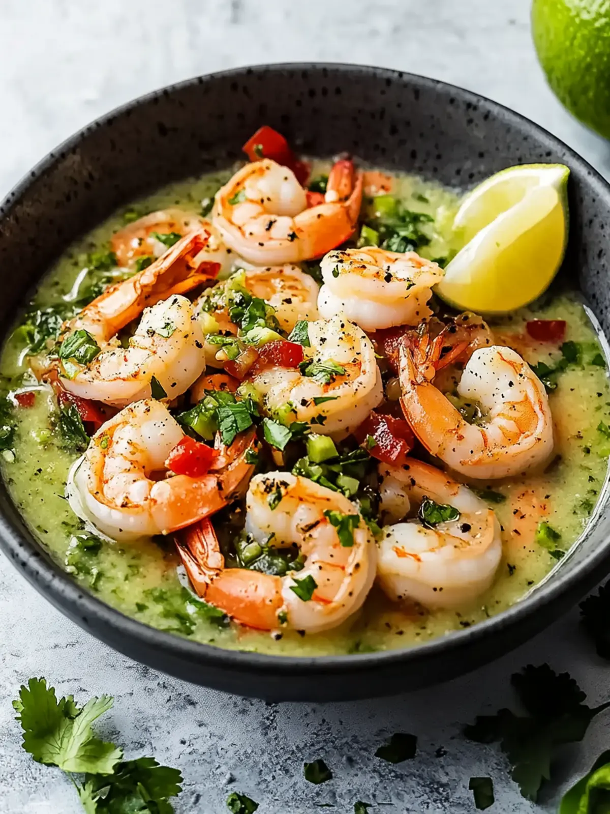 Dairy-Free Shrimps in Culichi Salsa for a Healthy Twist 4 Shrimps in Culichi Salsa