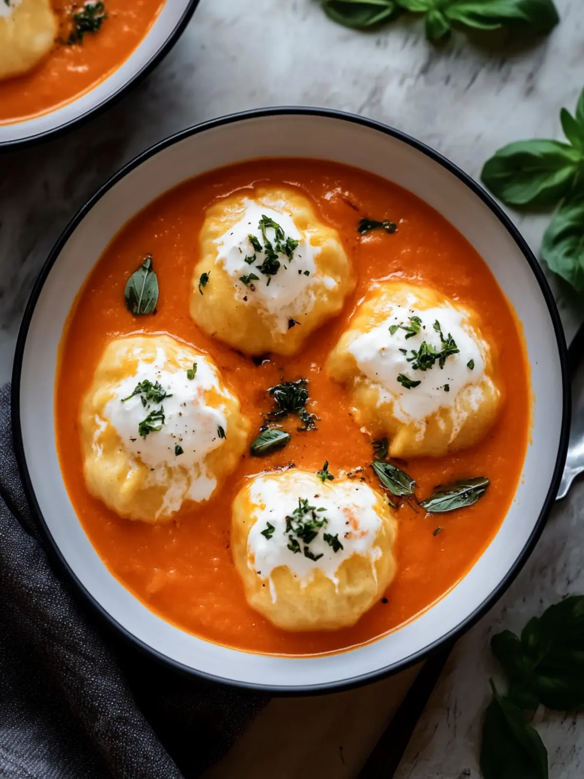 Hearty Cheese Dumpling Tomato Soup for Quick Cozy Nights 4 Cheese Dumpling Tomato Soup