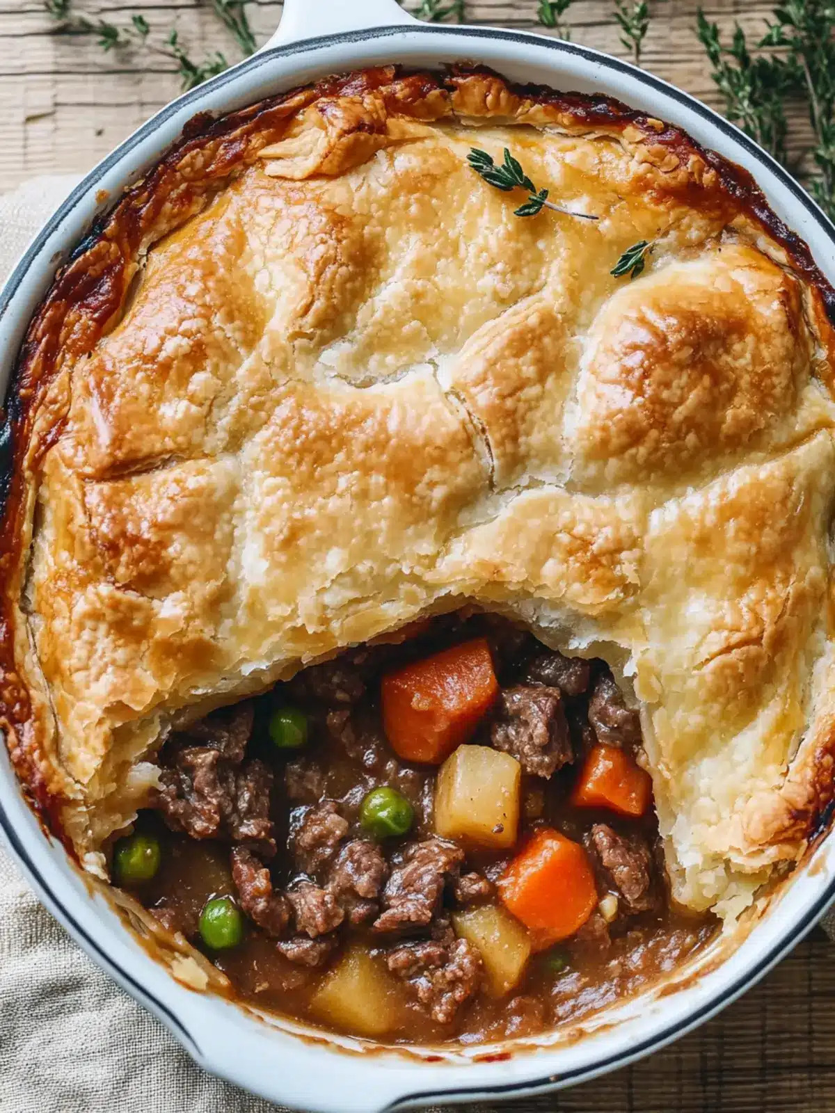 Oven Baked 4-Ingredient Amish Beef Pot Pie Bake Made Easy 4 Oven Baked 4-Ingredient Amish Beef Pot Pie Bake