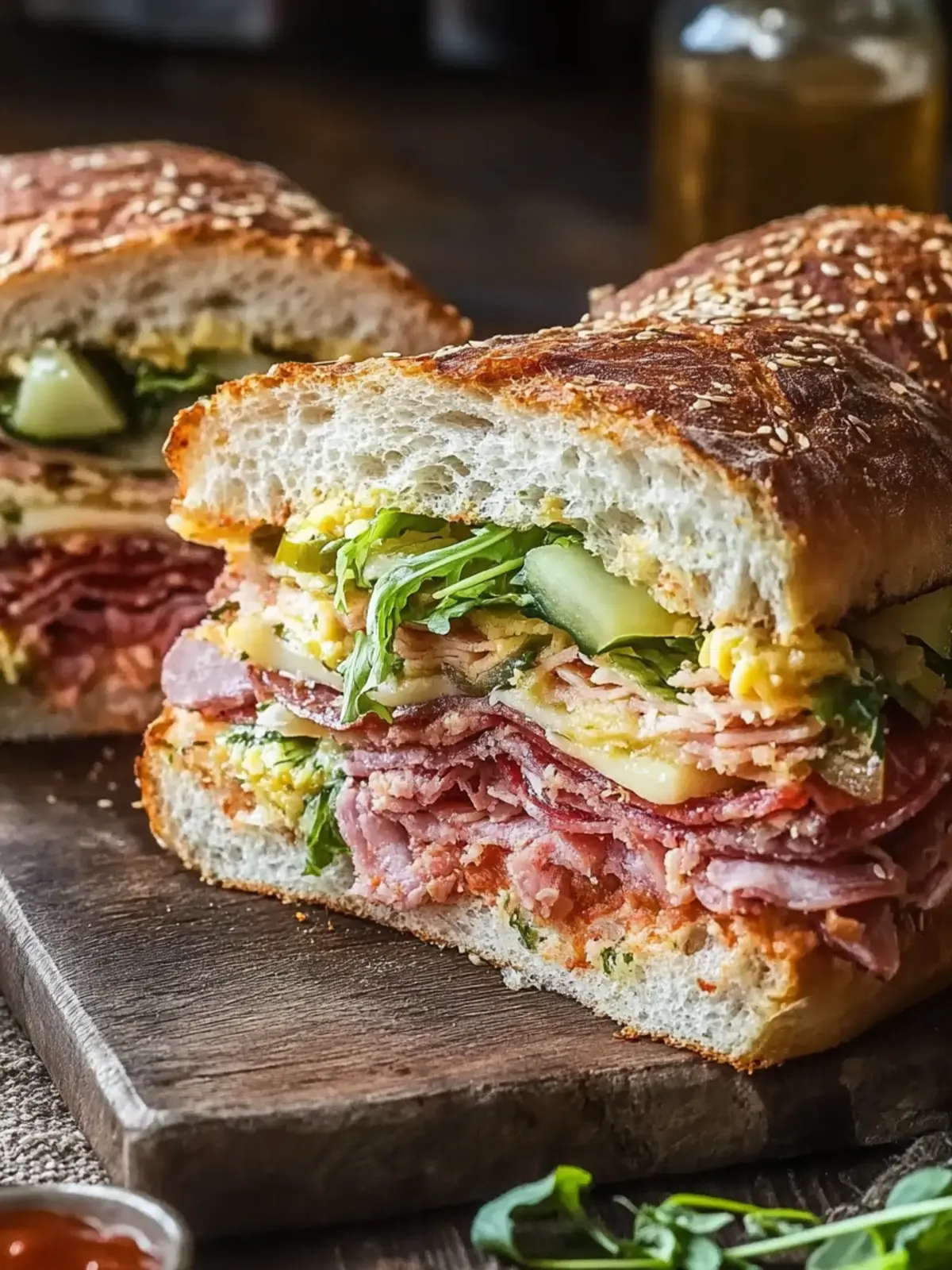 Delicious New Orleans Muffuletta Sandwich You Can Make at Home 4 New Orleans Muffuletta Sandwich