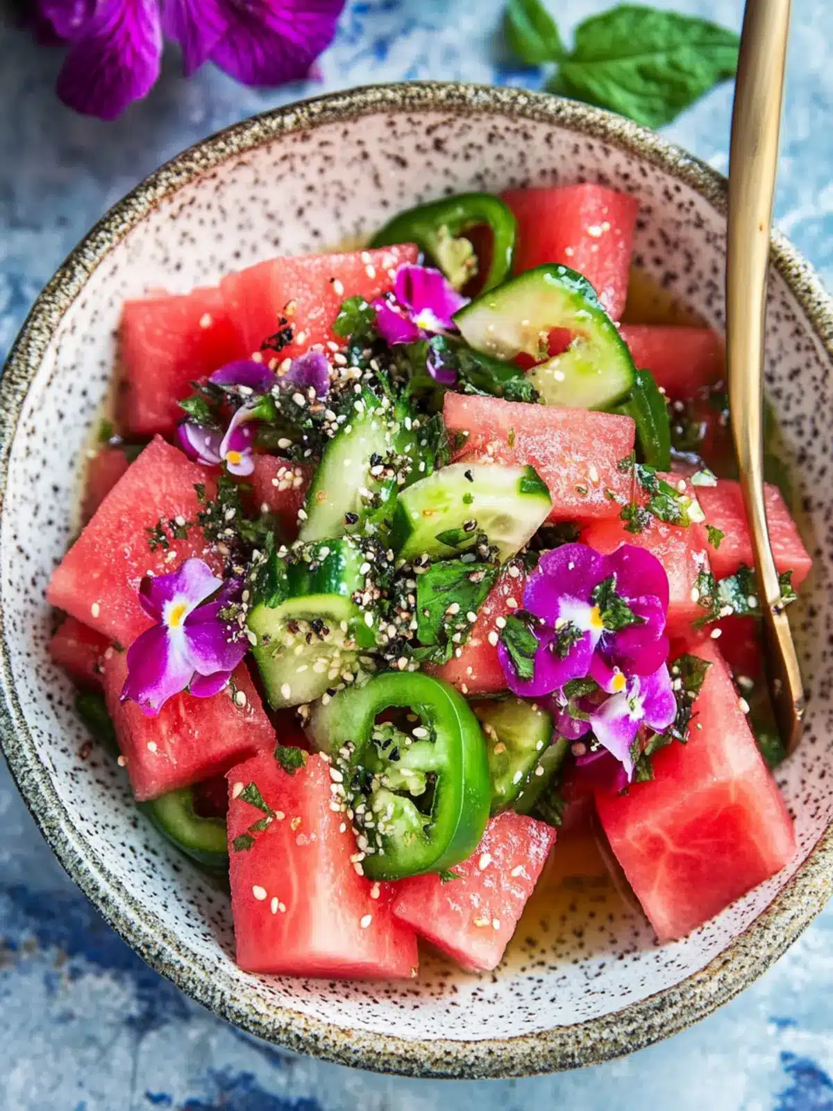 Refresh Your Summer with Delicious Watermelon Shiso Salad 4 Watermelon Shiso Salad