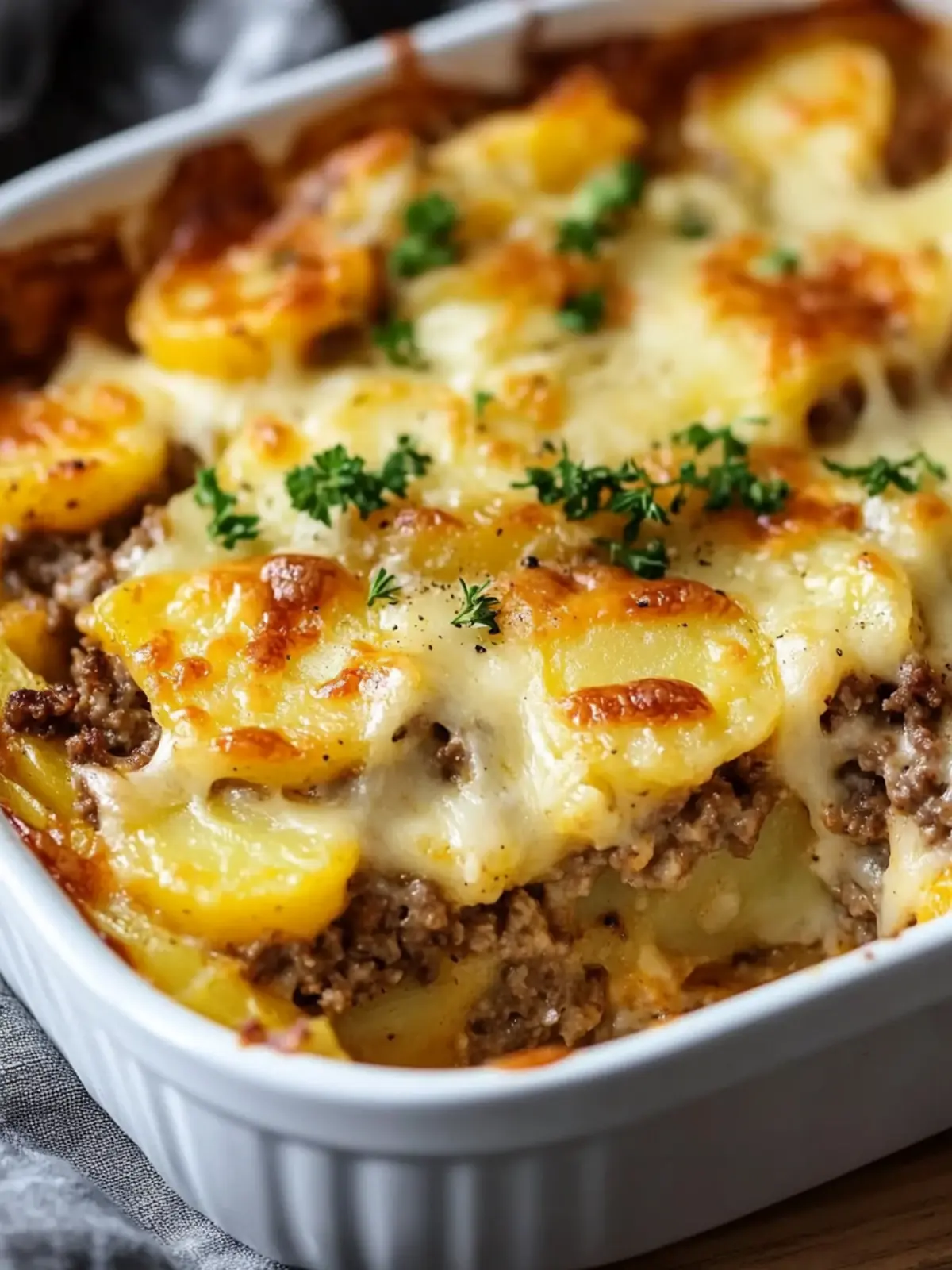 Cheesy Hamburger Potato Casserole for Ultimate Comfort Food 4 Cheesy Hamburger Potato Casserole