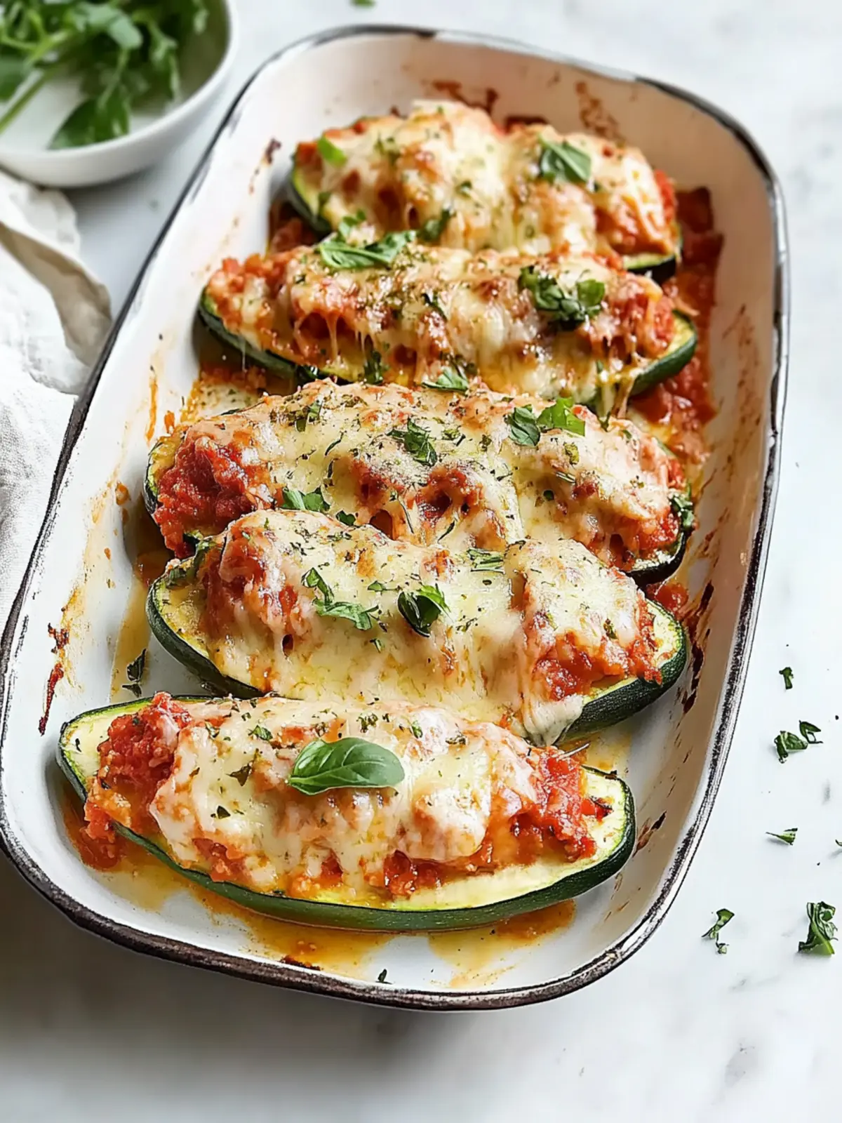 Healthy Lasagna Stuffed Zucchini Boats for Cozy Nights 3 Lasagna Stuffed Zucchini Boats