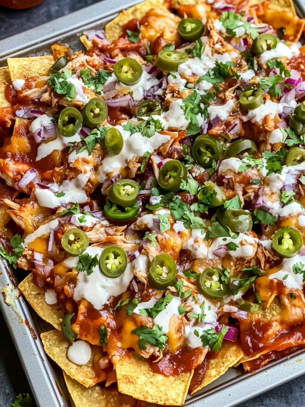 Best Sheet Pan BBQ Chicken Nachos for Easy Family Feasts 4 Best Sheet Pan BBQ Chicken Nachos