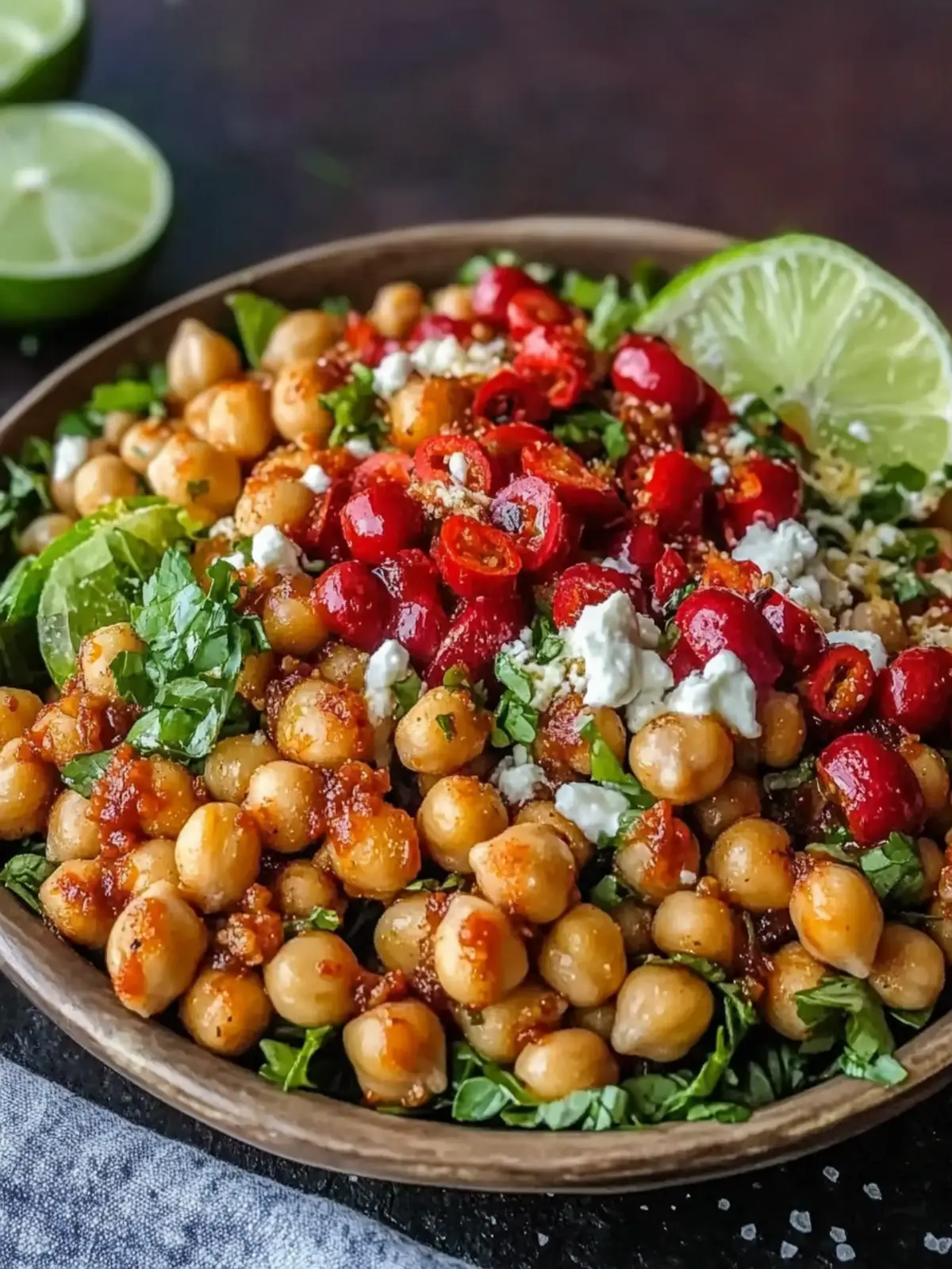 Fresh Crispy Chili Lime Chickpea Salad for Quick Healthy Meals 2 Fresh Crispy Chili Lime Chickpea Salad