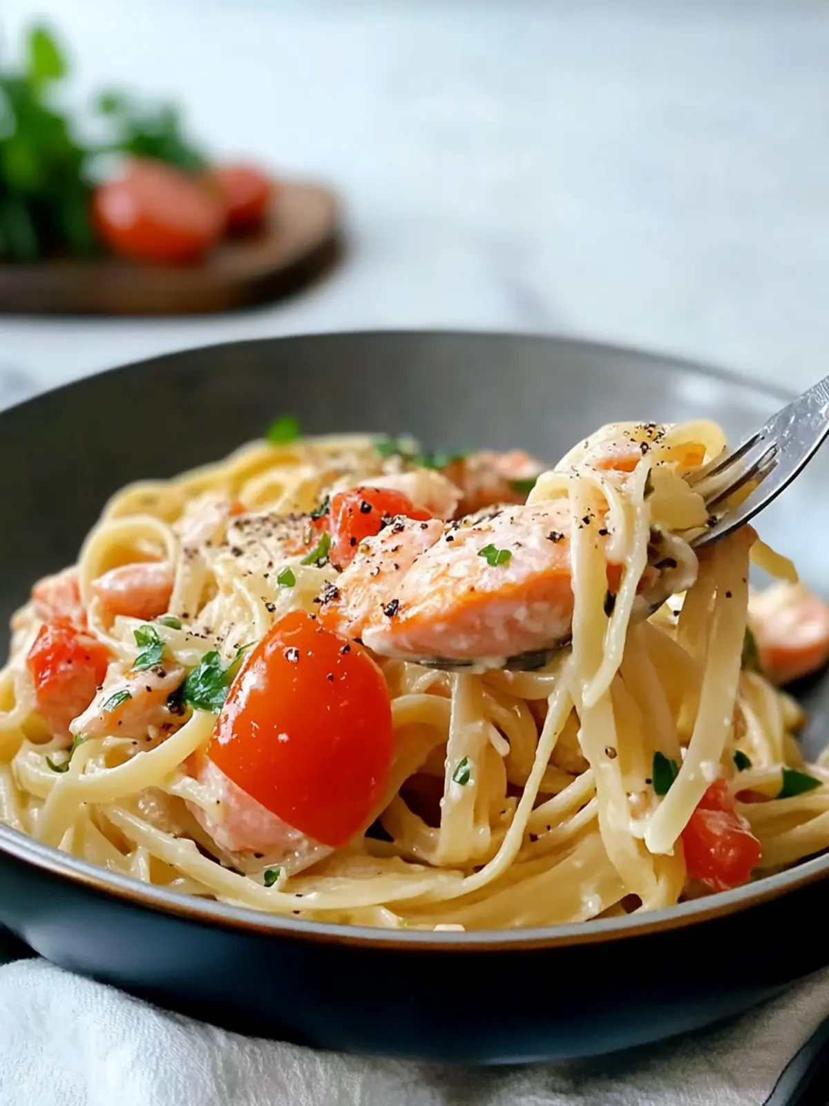 Healthy & Creamy Tuscan Salmon Pasta Ready in 30 Minutes 4 Healthy & Creamy Tuscan Salmon Pasta