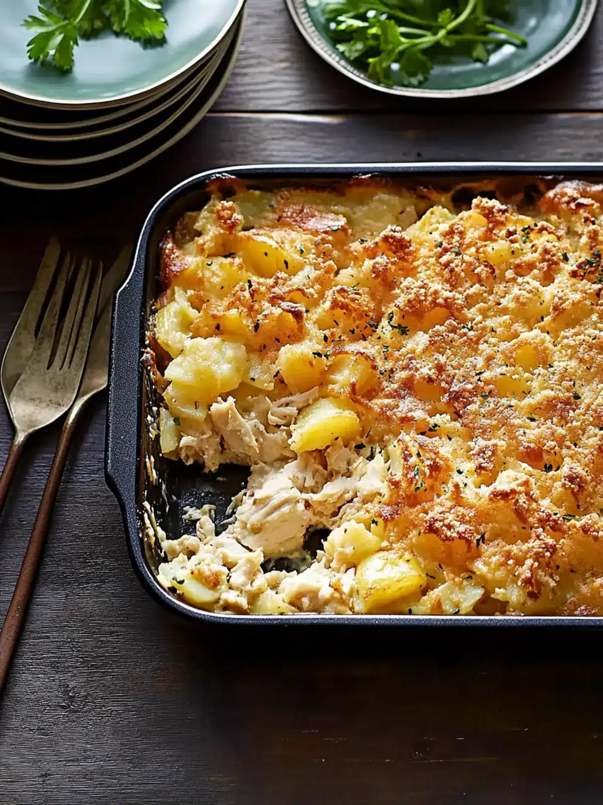 Smoky Cheesy Chicken-Potato Casserole for Cozy Nights 3 Smoky Cheesy Chicken-Potato Casserole