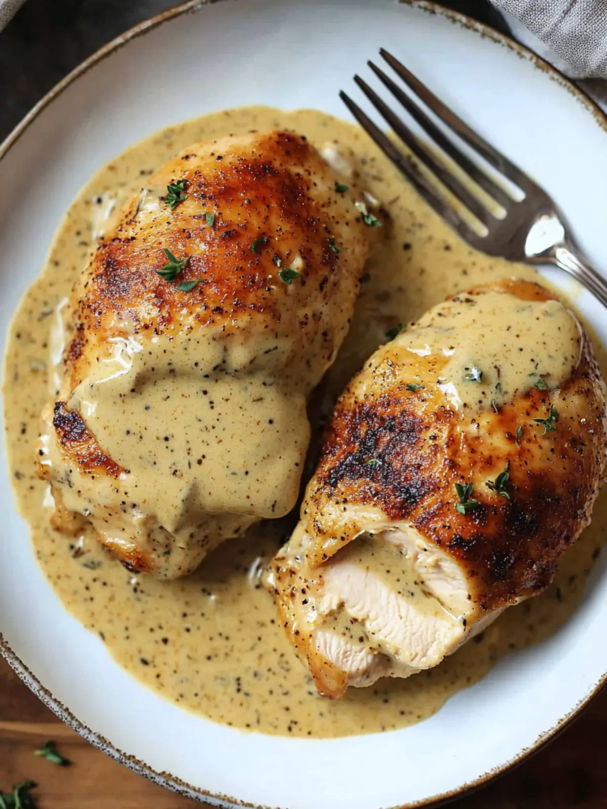Creamy Chicken with Mustard Sauce: Quick & Elegant Dinner 5 Chicken with Mustard Cream Sauce