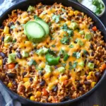 Cheesy Taco Rice Skillet: Quick Comfort Food in 30 Minutes 6 Cheesy Taco Rice Skillet