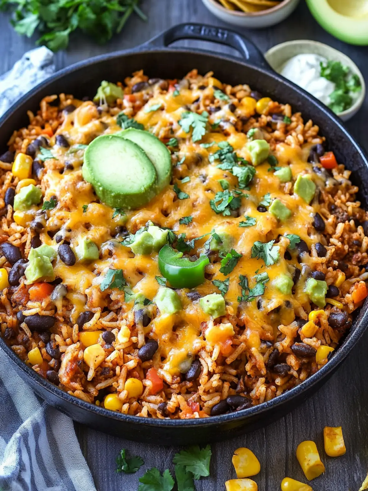 Cheesy Taco Rice Skillet: Quick Comfort Food in 30 Minutes 5 Cheesy Taco Rice Skillet