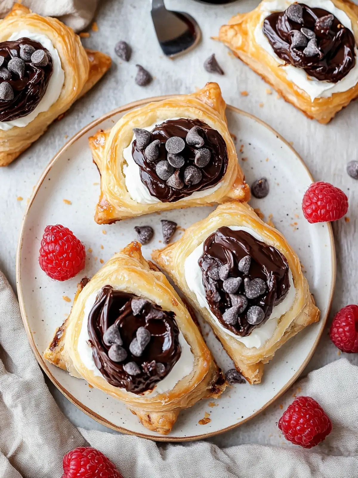 Decadent Chocolate Cream Cheese Danish in Minutes 2 Chocolate Cream Cheese Danish