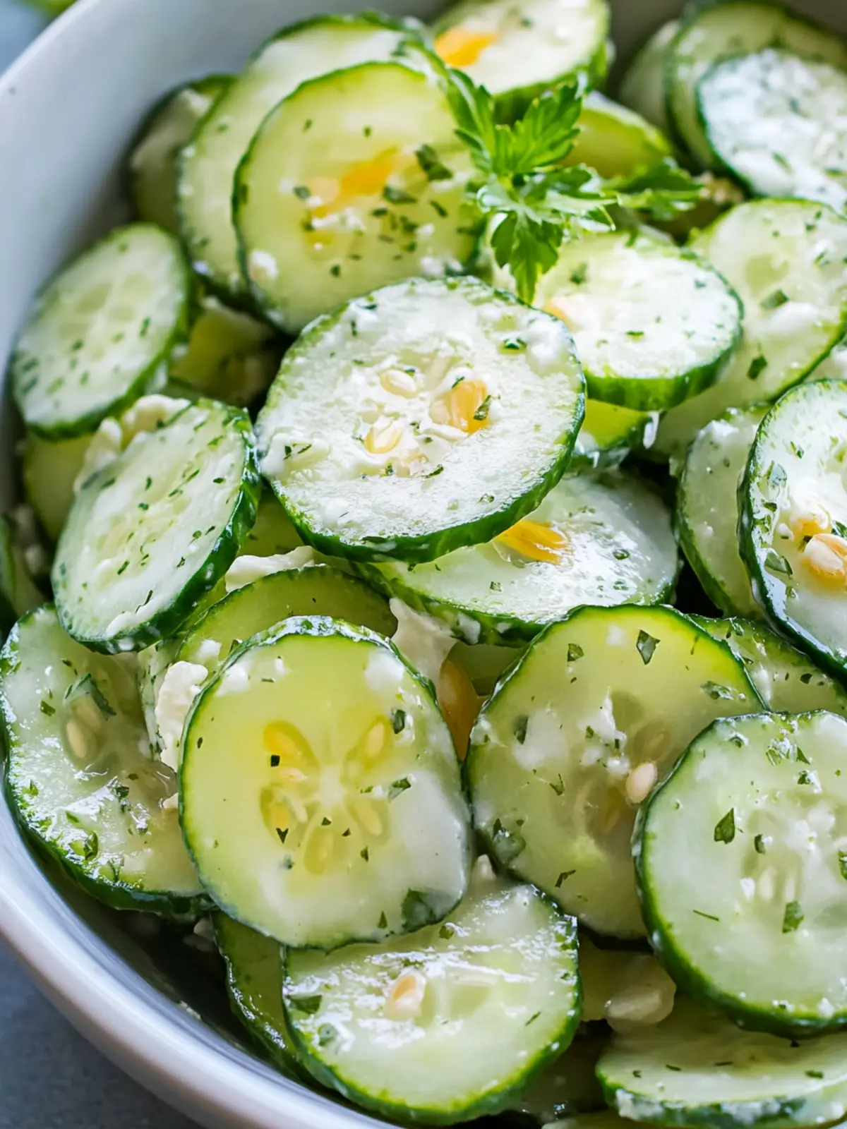 Tangy Pickle Juice Ranch Cucumber Salad for Summer Refreshment 3 Pickle Juice Ranch Cucumber Salad