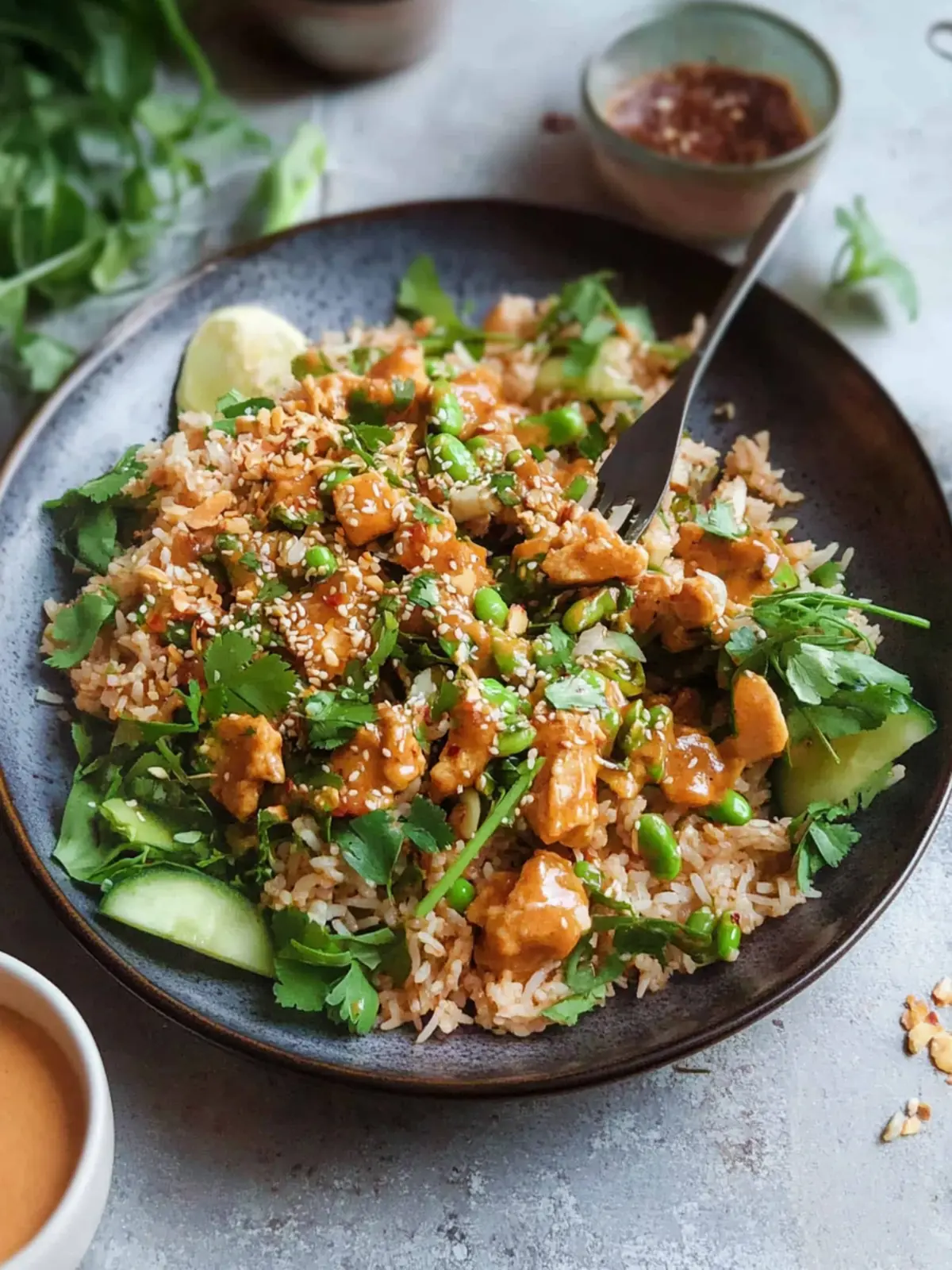Perfectly Crisp Satay Crispy Rice Salad You’ll Crave Daily 2 Satay Crispy Rice Salad