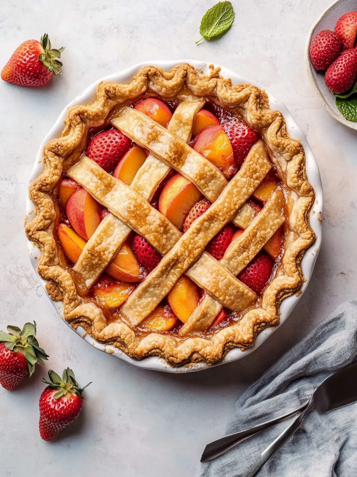 Brown Butter Strawberry Peach Pie That Will Wow Your Guests 5 Brown Butter Strawberry Peach Pie
