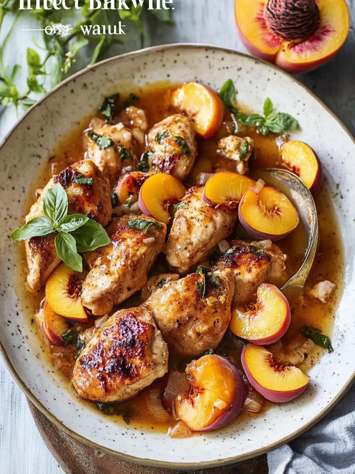 Savor Sweet Honey Butter Peach Chicken in 35 Minutes 4 Honey Butter Peach Chicken