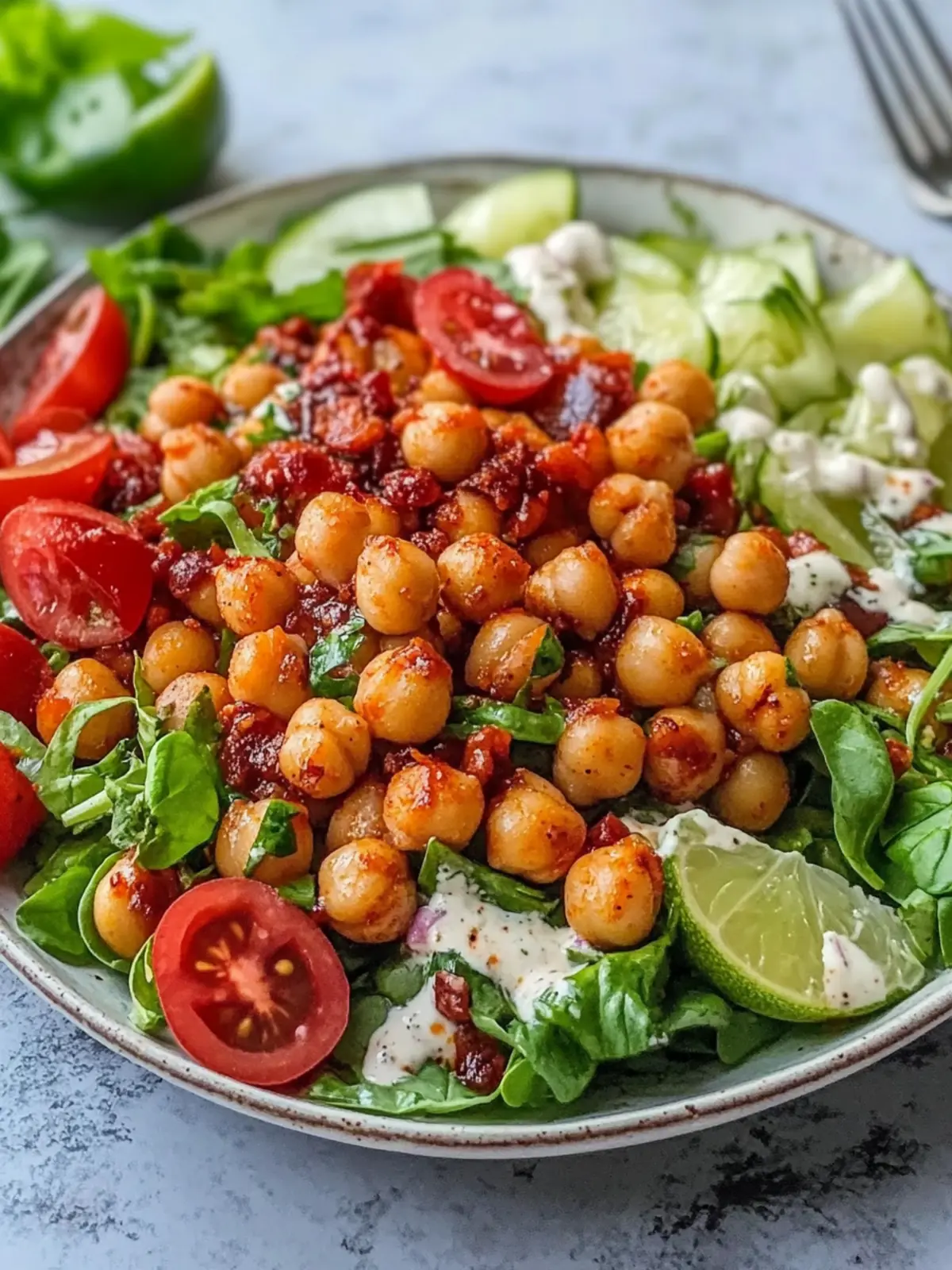 Fresh Crispy Chili Lime Chickpea Salad for Vibrant Crunch! 3 Fresh Crispy Chili Lime Chickpea Salad