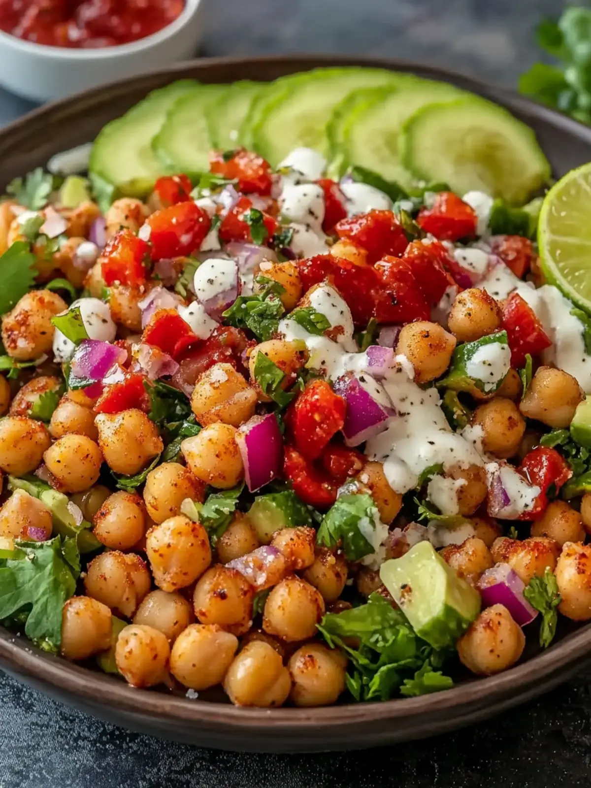 Fresh Crispy Chili Lime Chickpea Salad for Quick Healthy Meals 5 Fresh Crispy Chili Lime Chickpea Salad