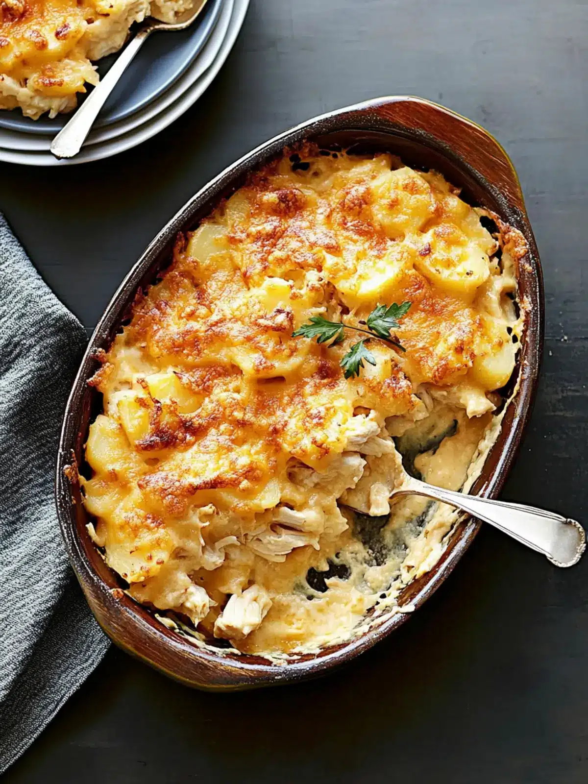 Smoky Cheesy Chicken-Potato Casserole for Cozy Nights 5 Smoky Cheesy Chicken-Potato Casserole