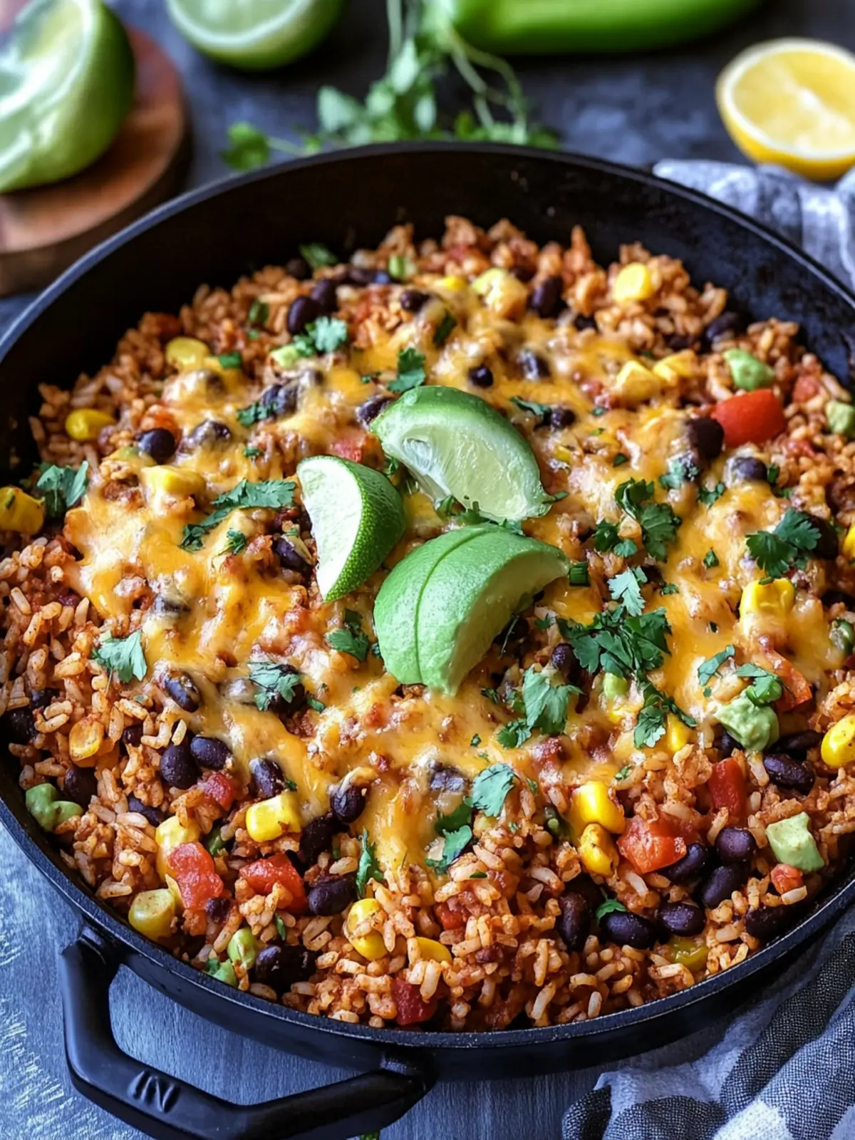 Cheesy Taco Rice Skillet: Quick Comfort Food in 30 Minutes 2 Cheesy Taco Rice Skillet