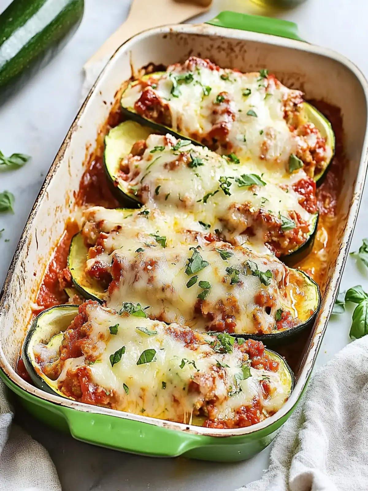 Healthy Lasagna Stuffed Zucchini Boats for Cozy Nights 5 Lasagna Stuffed Zucchini Boats