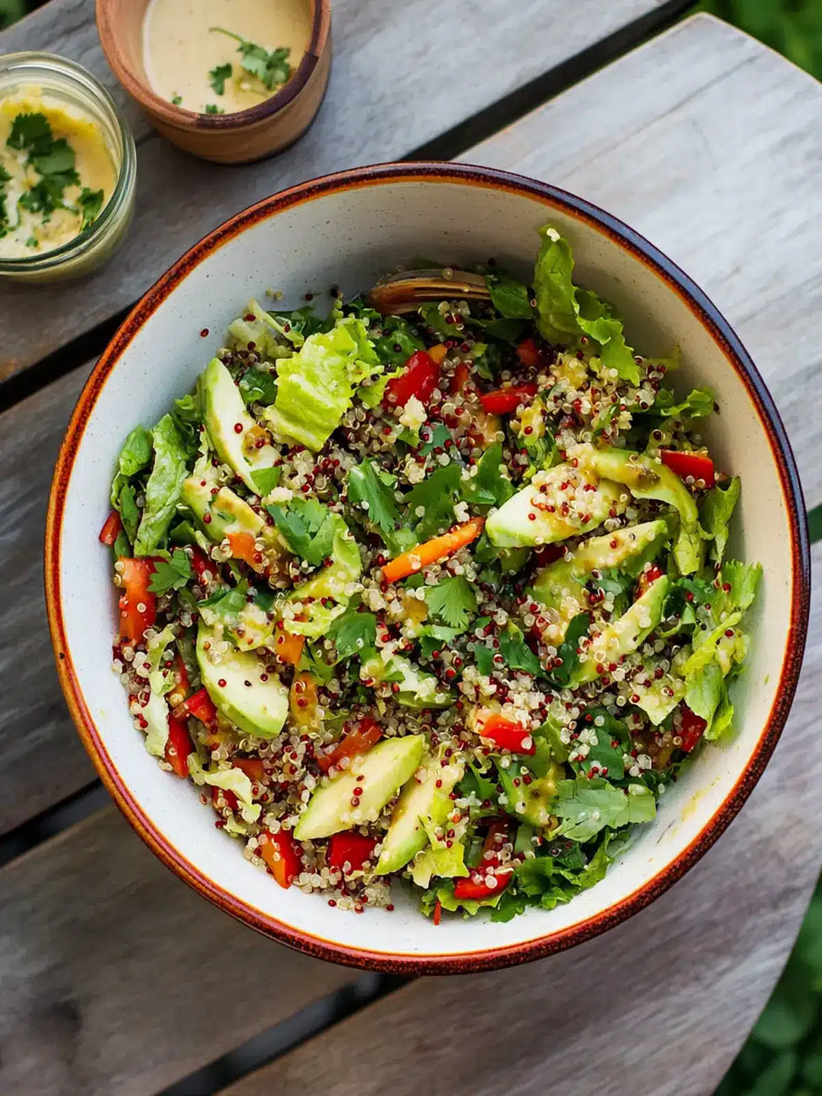 Mega Crunchy Romaine Salad with Quinoa for Vibrant Living 3 Mega Crunchy Romaine Salad with Quinoa