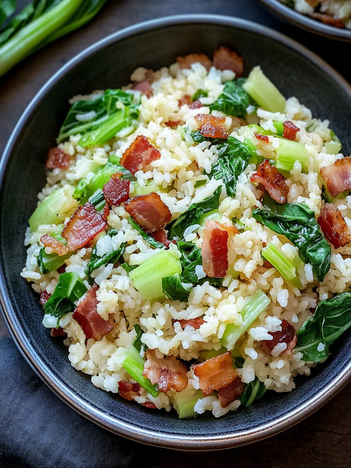 Bok Choy Fried Rice with Bacon: A Flavorful Shanghai Classic 5 Bok Choy Fried Rice with Bacon