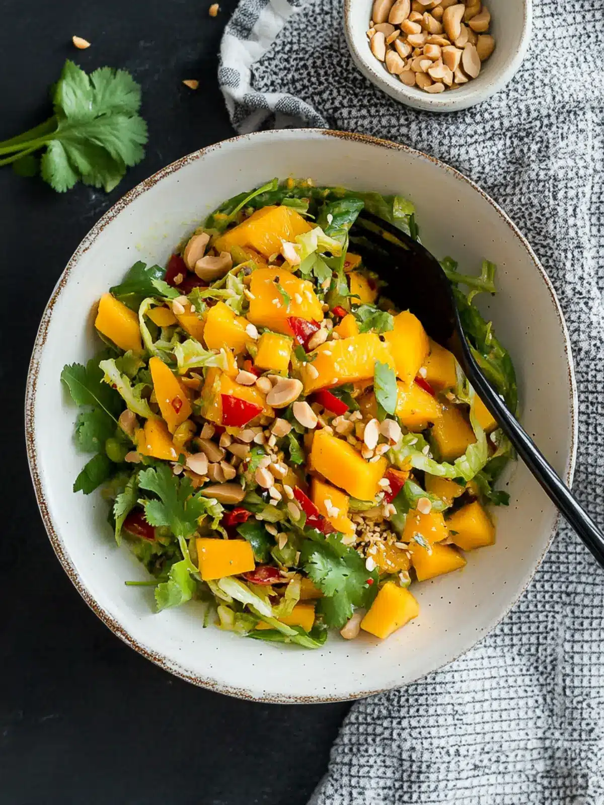 Delicious Thai Mango Salad with Peanut Dressing You'll Love 4 Thai Mango Salad with Peanut Dressing