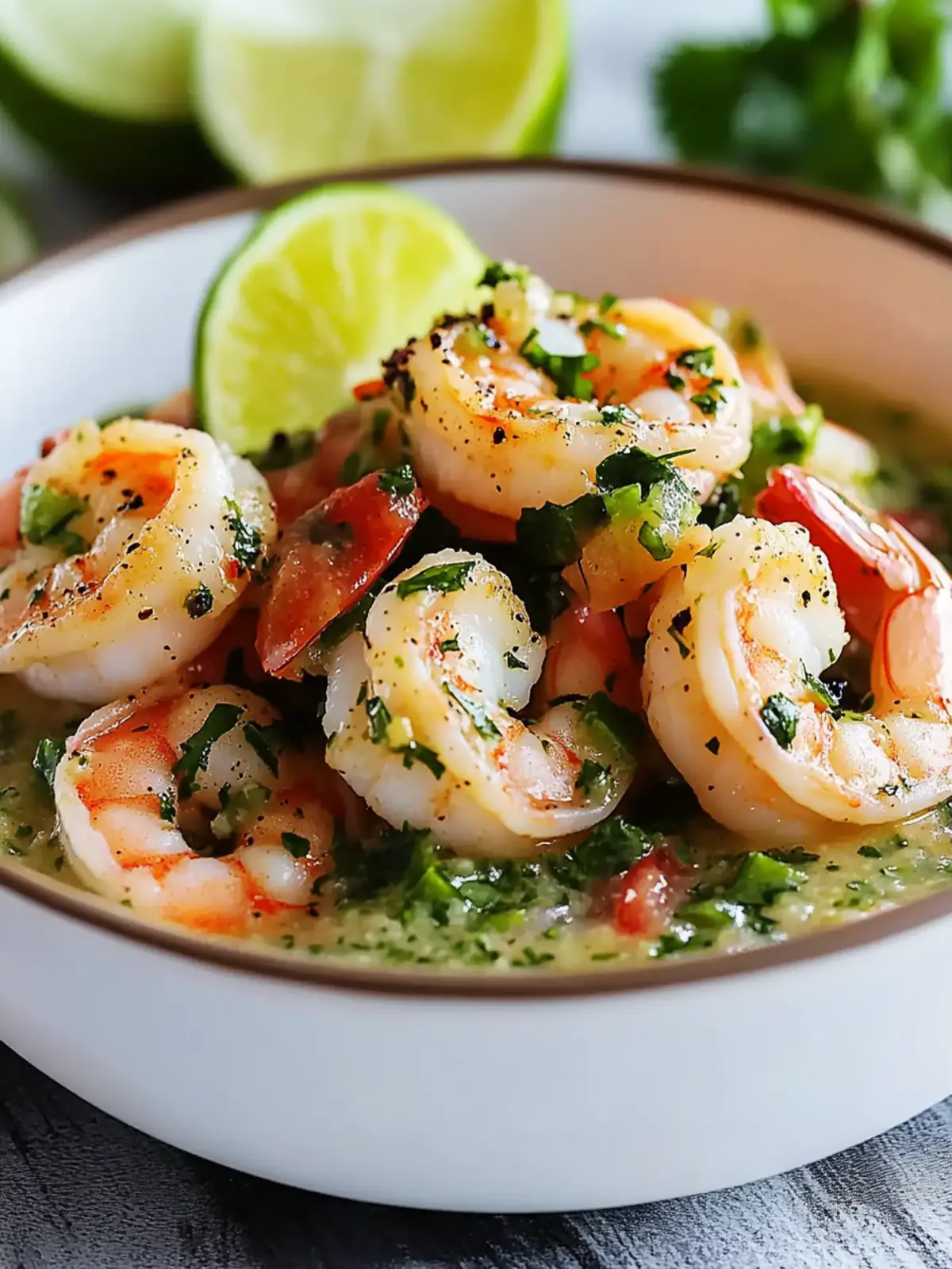 Dairy-Free Shrimps in Culichi Salsa for a Healthy Twist 2 Shrimps in Culichi Salsa