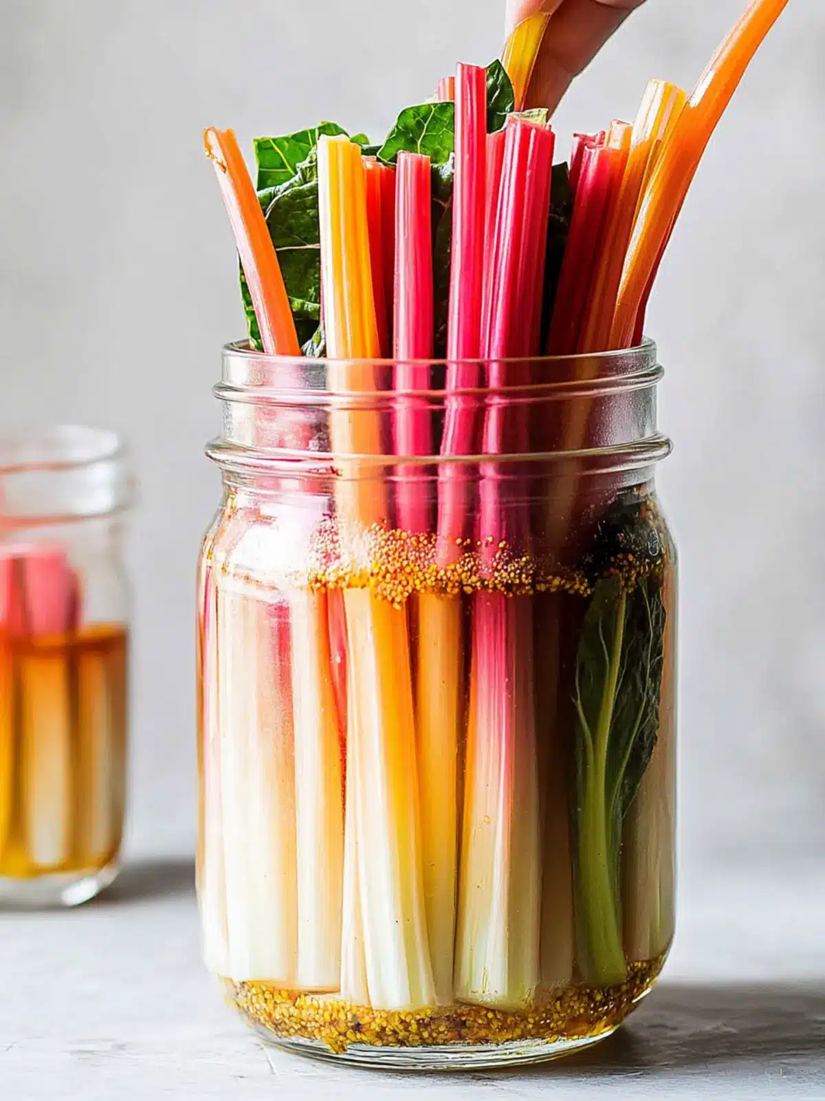 Zesty Spicy Pickled Swiss Chard Stems for a Flavor Boost 3 Spicy Pickled Swiss Chard Stems