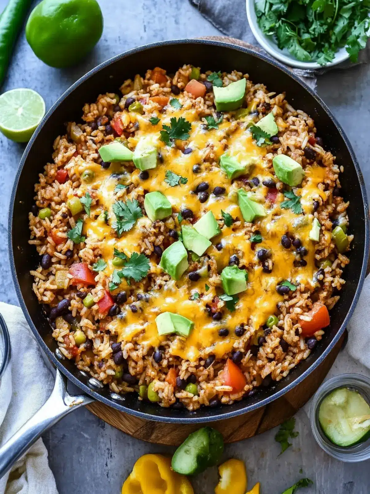 Cheesy Taco Rice Skillet: Quick Comfort Food in 30 Minutes 3 Cheesy Taco Rice Skillet