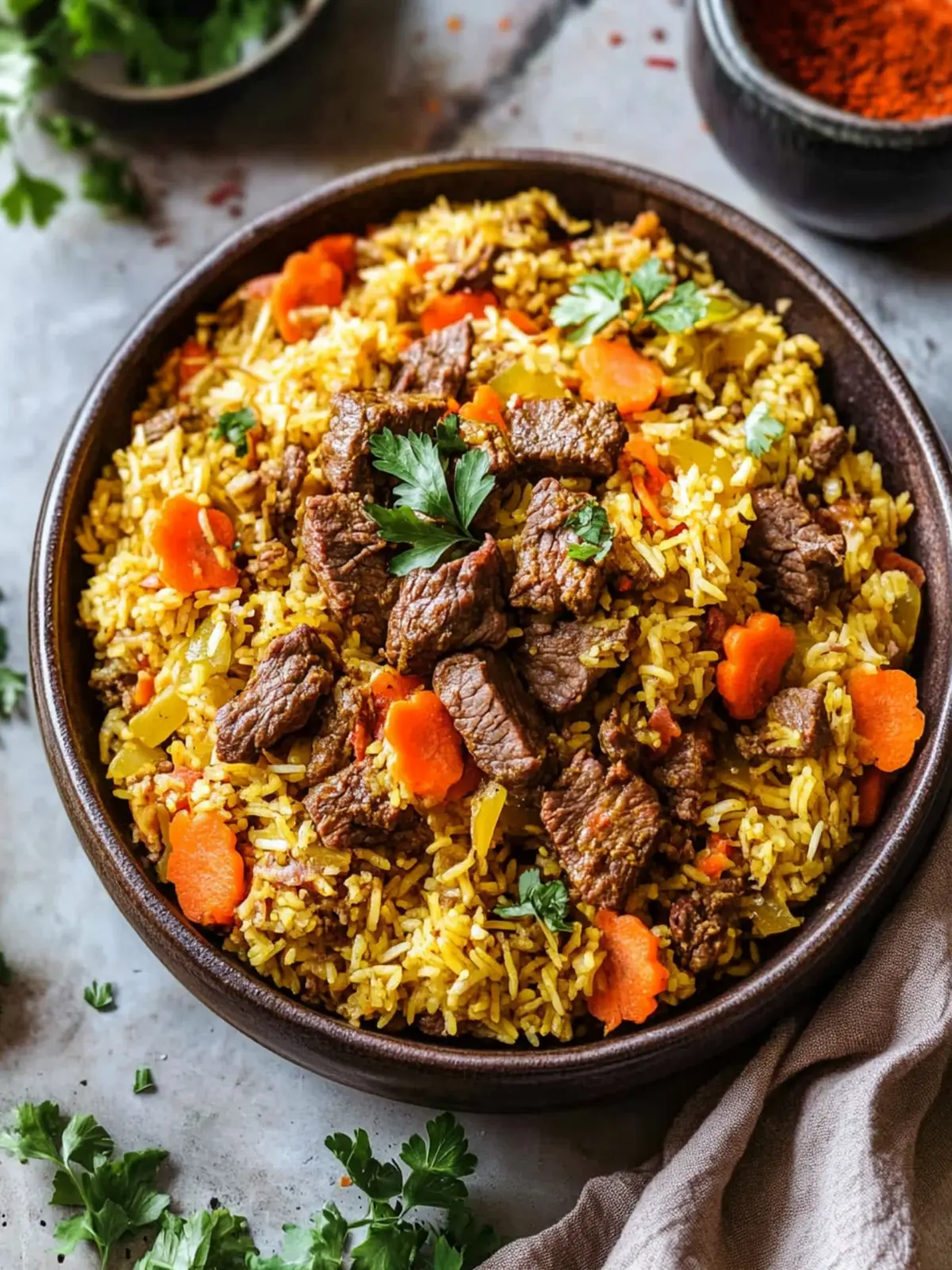 Savory Uzbek Beef Plov: Comfort in Every One-Pot Bite 2 Uzbek Beef Plov