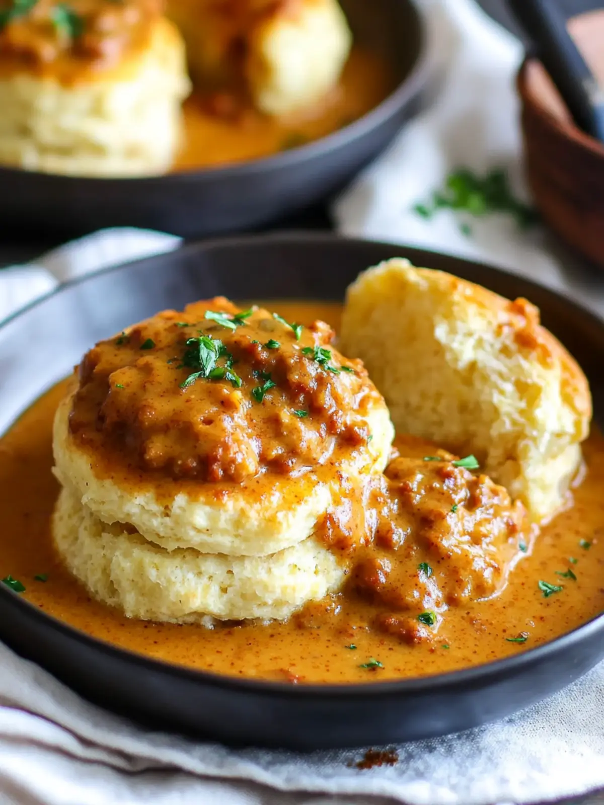 Savor Comfort: Easy Biscuits and Chorizo Gravy in 30 Minutes 5 Biscuits and Chorizo Gravy
