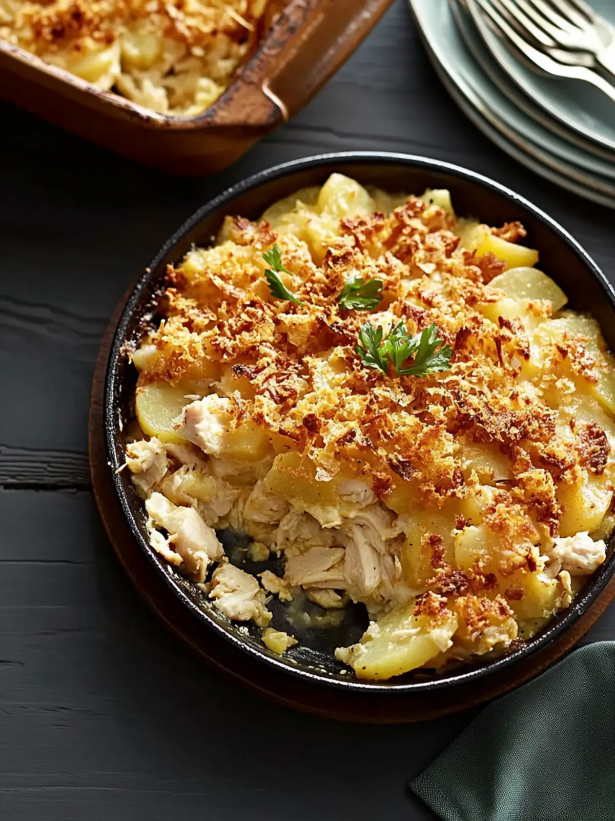 Smoky Cheesy Chicken-Potato Casserole for Cozy Nights 4 Smoky Cheesy Chicken-Potato Casserole