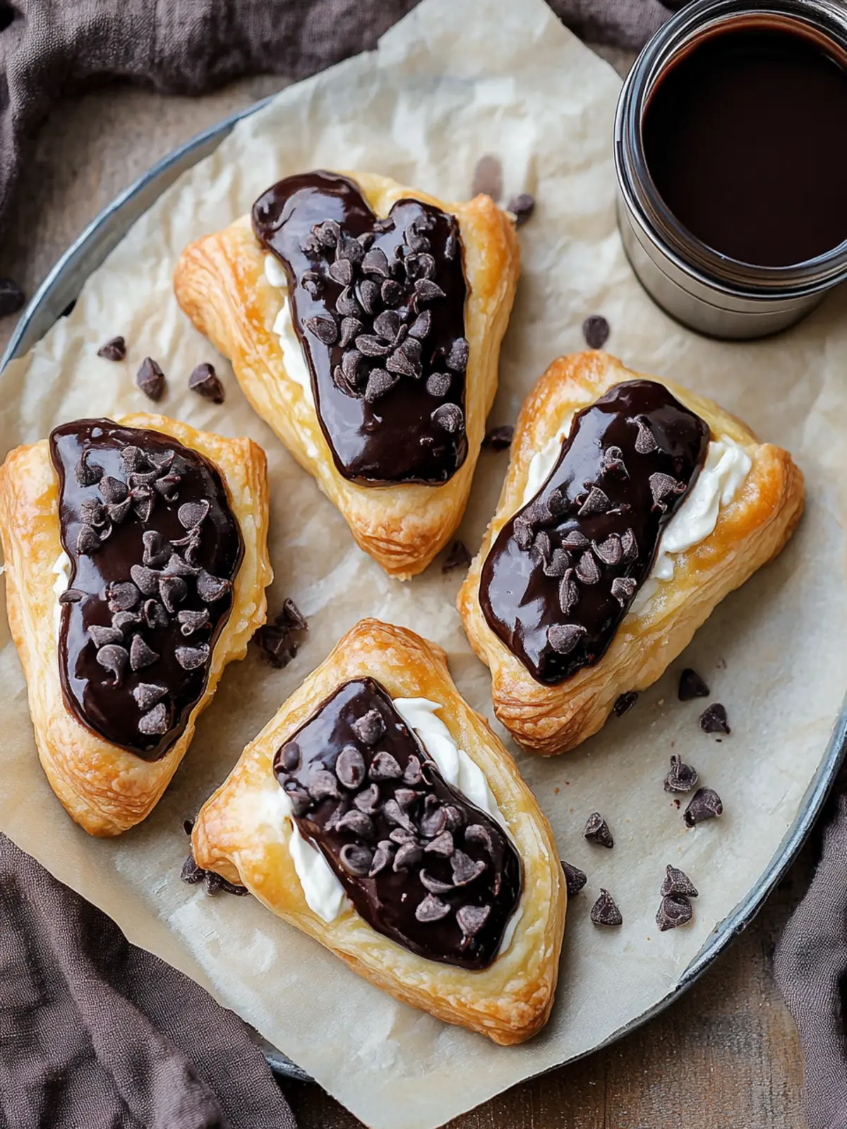 Decadent Chocolate Cream Cheese Danish in Minutes 3 Chocolate Cream Cheese Danish