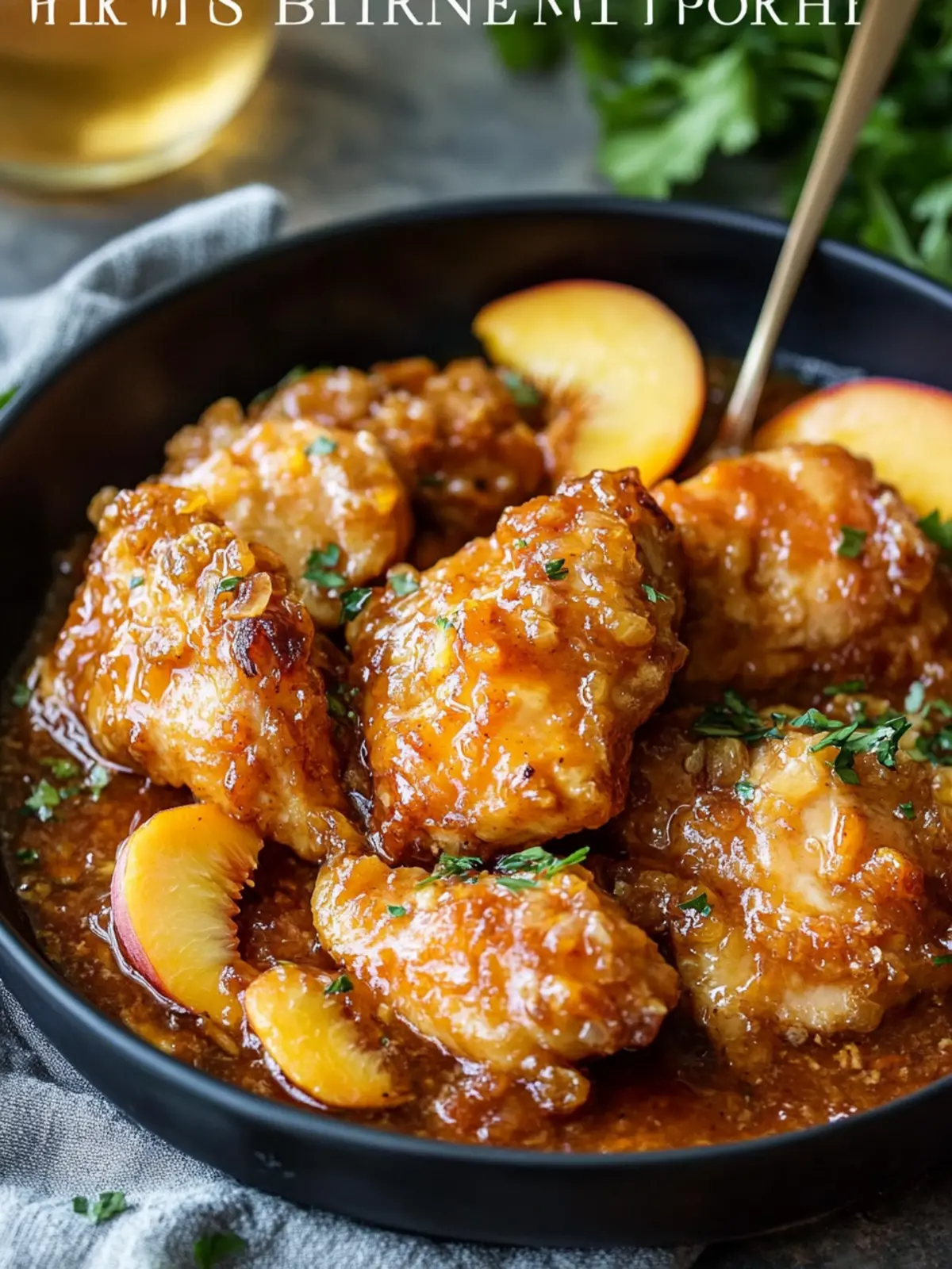 Savor Sweet Honey Butter Peach Chicken in 35 Minutes 3 Honey Butter Peach Chicken
