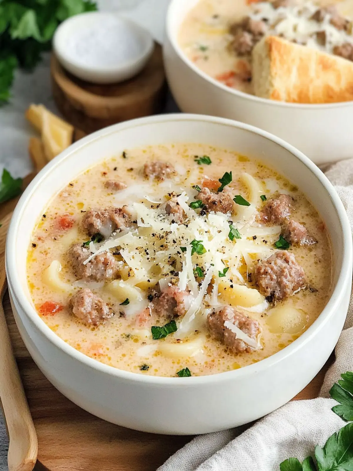 Indulge in Creamy Parmesan Italian Sausage Soup Bliss 5 Creamy Parmesan Italian Sausage Soup