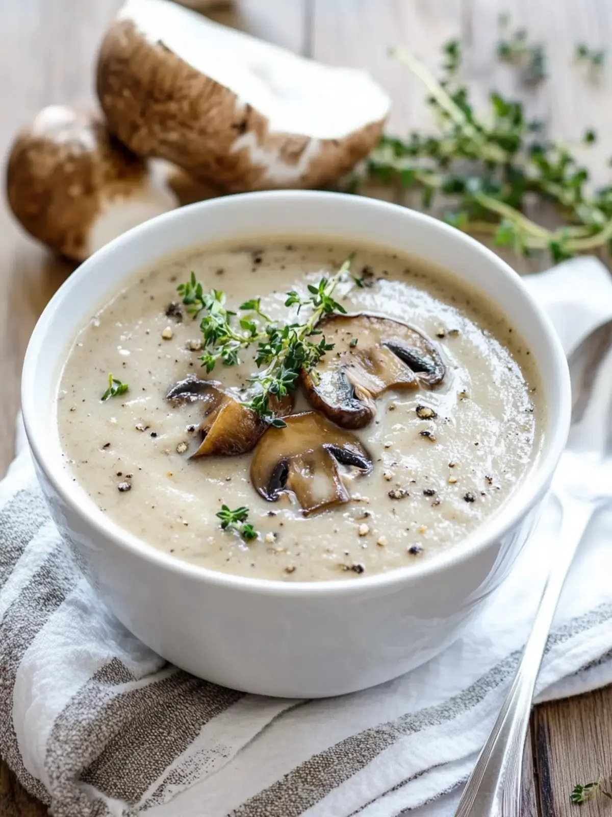 Creamy Comfort: Irresistible Homemade Cream of Mushroom Soup 3 Cream of Mushroom Soup
