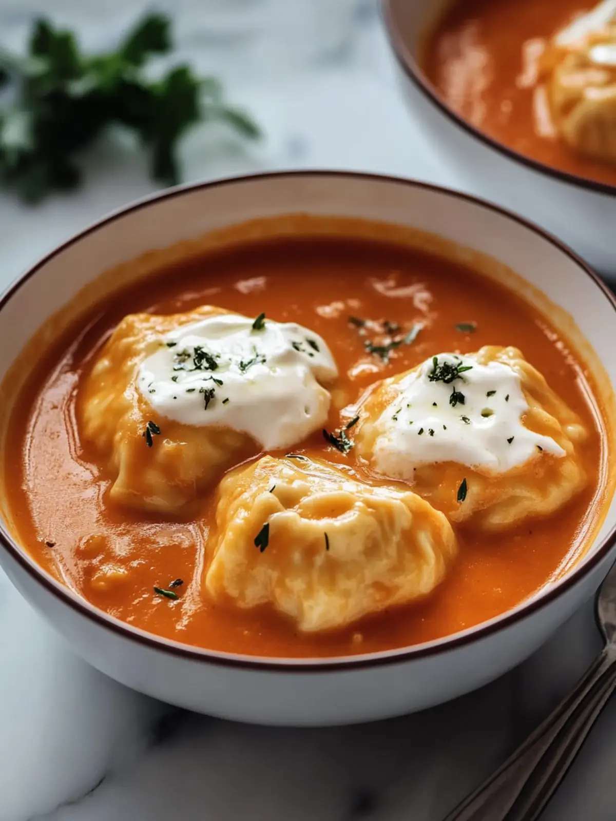 Hearty Cheese Dumpling Tomato Soup for Quick Cozy Nights 2 Cheese Dumpling Tomato Soup