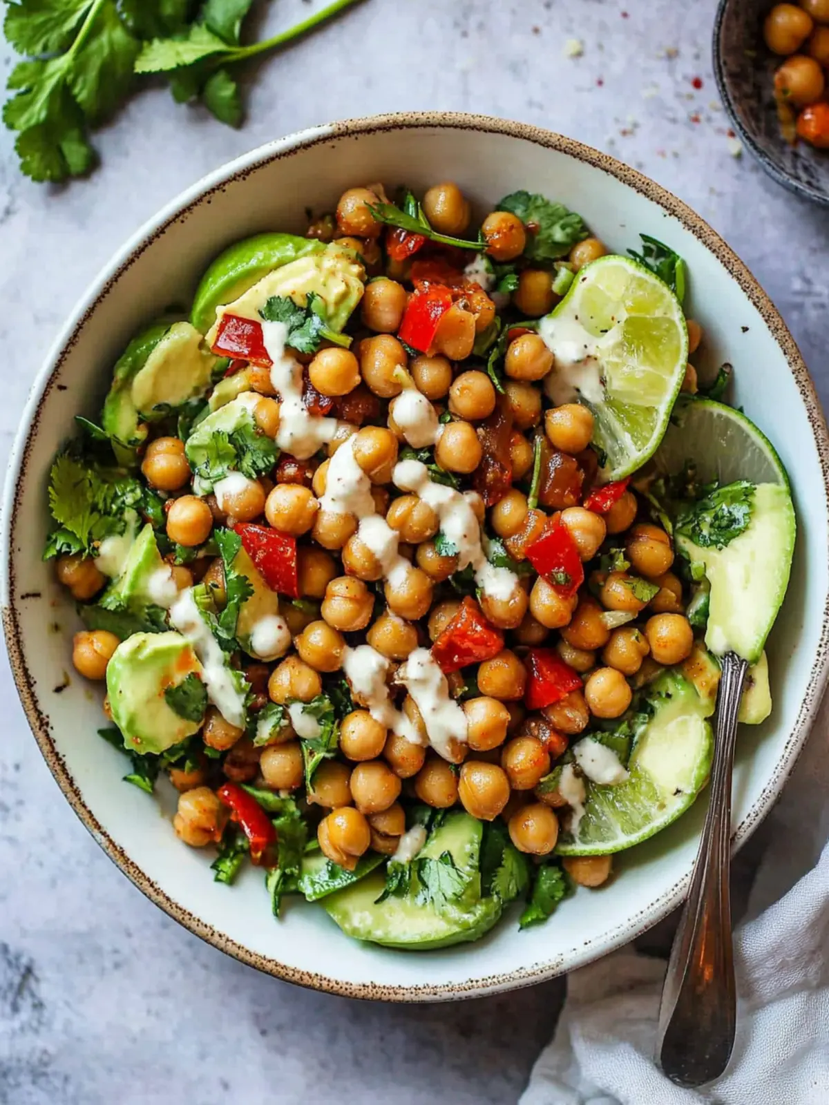 Crispy Chili Lime Chickpea Salad for a Zesty Weeknight Dinner 3 Crispy Chili Lime Chickpea Salad