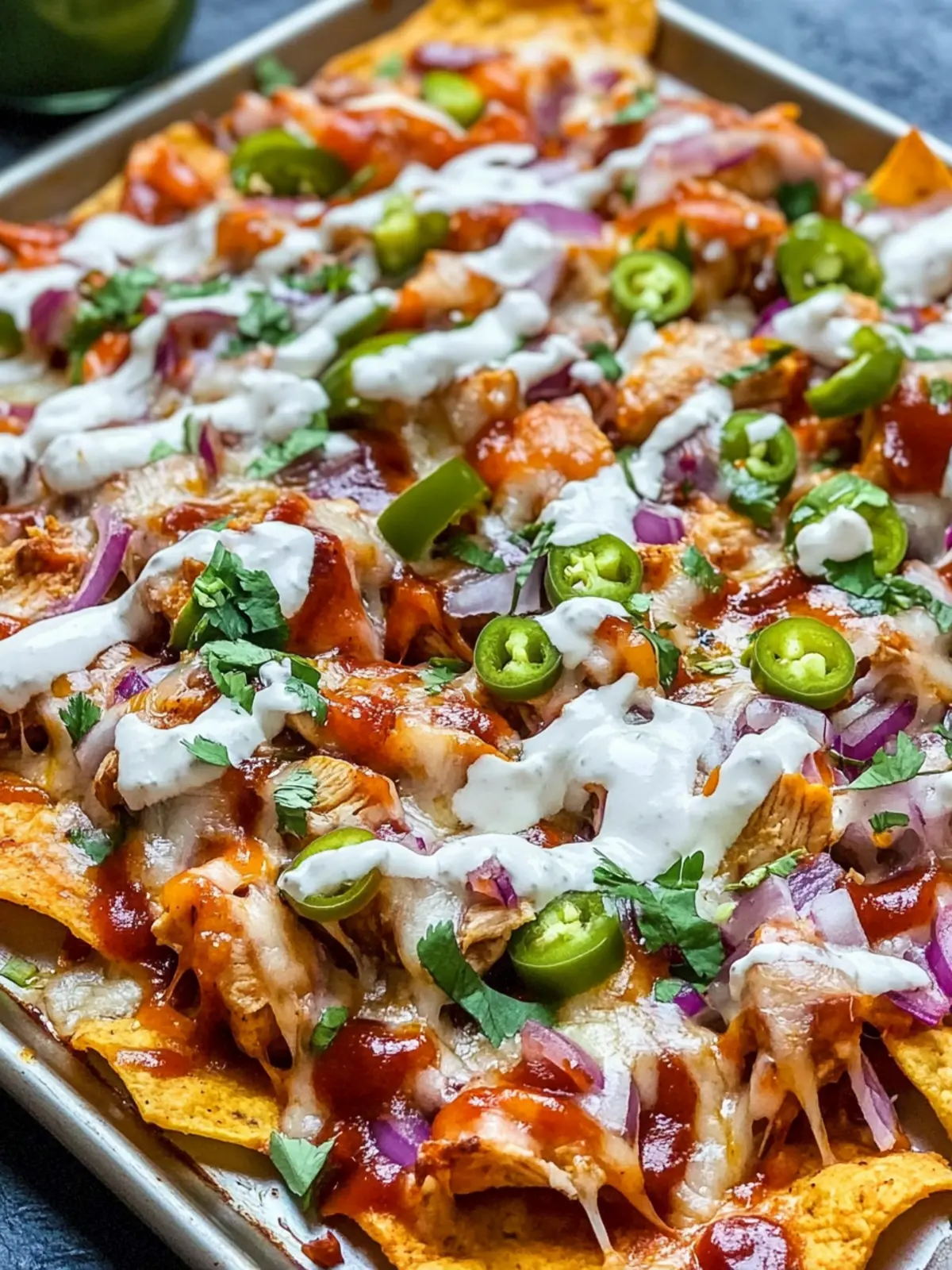 Best Sheet Pan BBQ Chicken Nachos for Easy Family Feasts 3 Best Sheet Pan BBQ Chicken Nachos