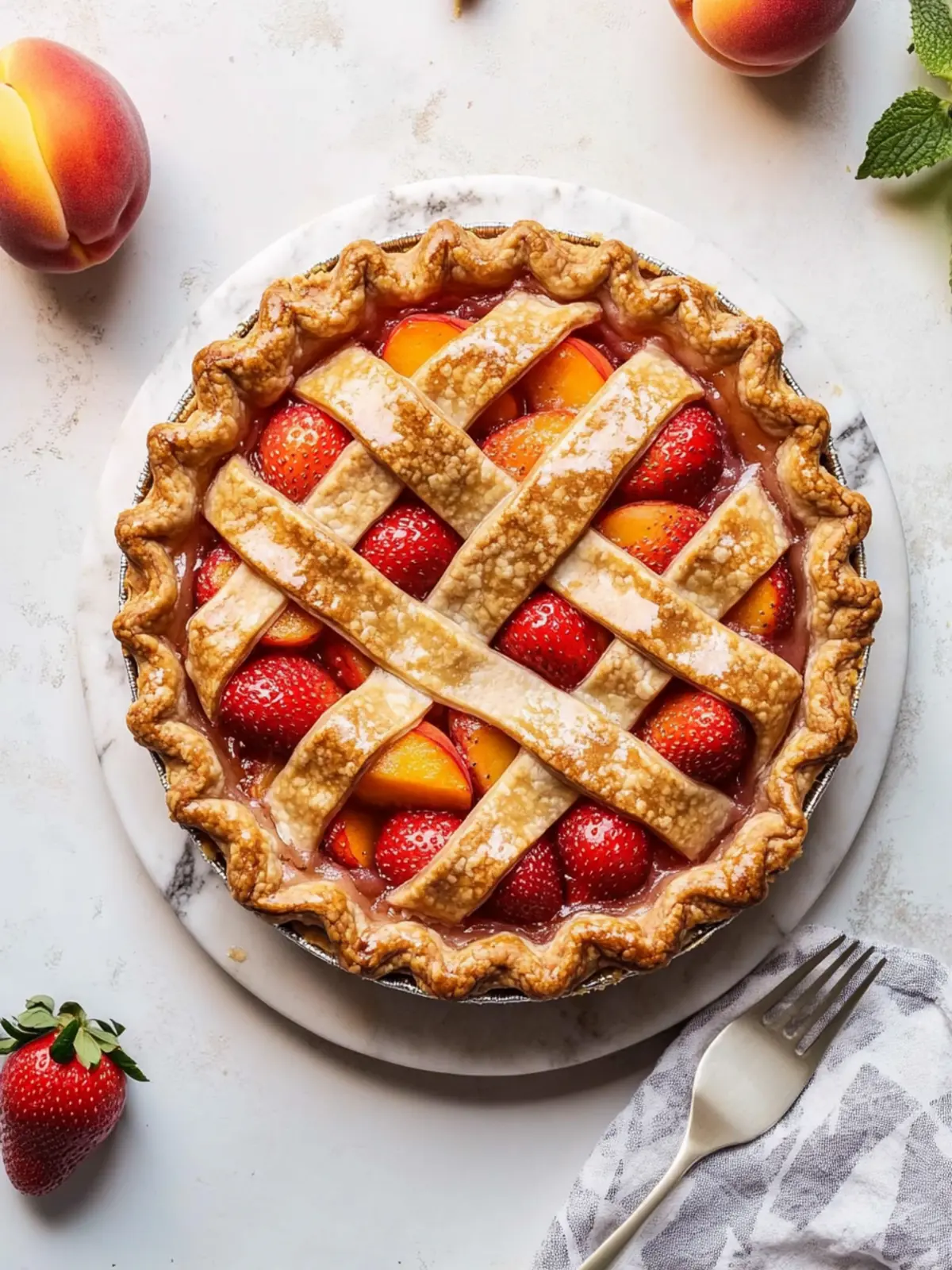Brown Butter Strawberry Peach Pie That Will Wow Your Guests 4 Brown Butter Strawberry Peach Pie