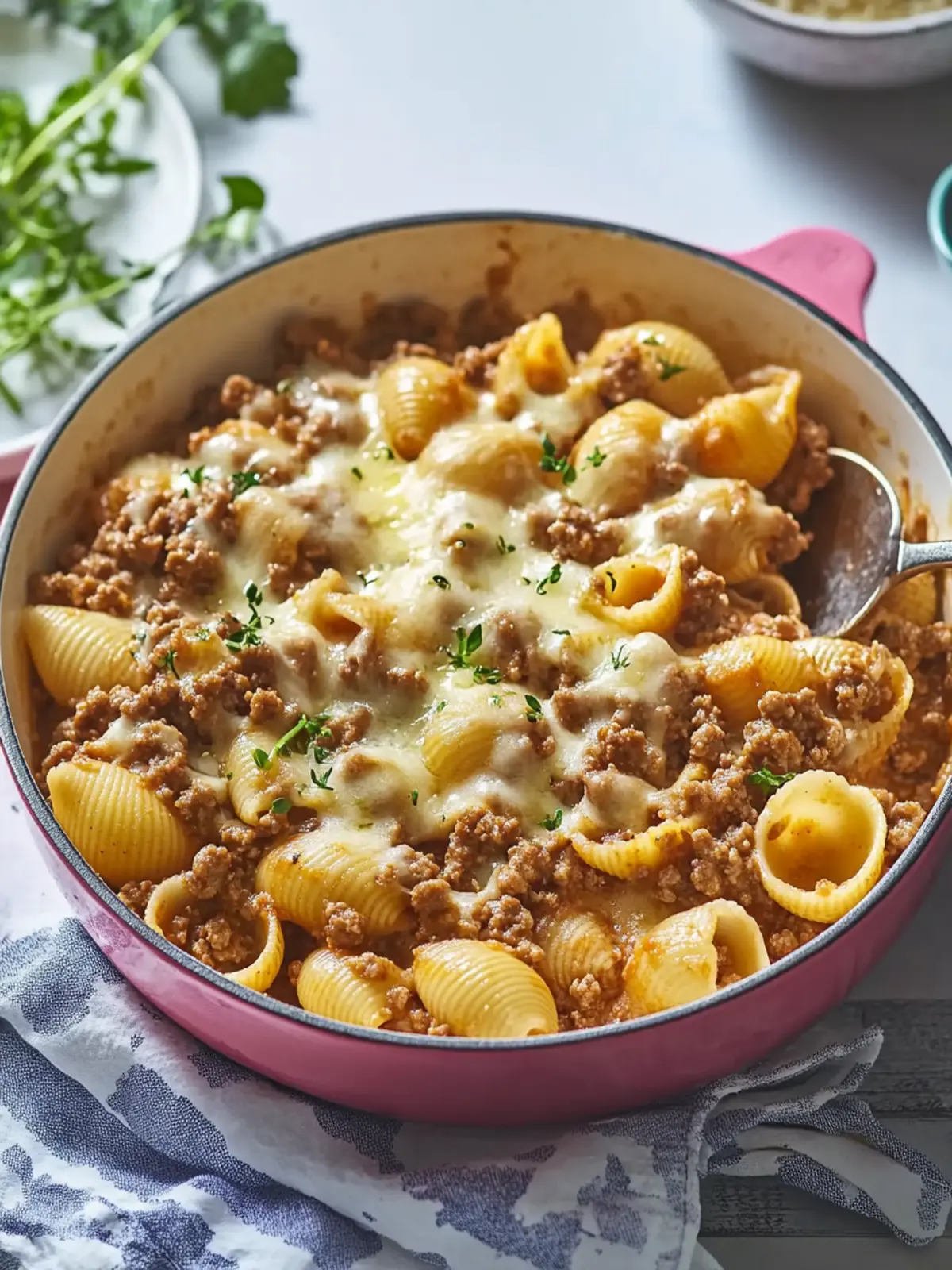 Creamy Cheesy Ground Beef and Shells That Comforts Hearts 4 Cheesy Ground Beef And Shells