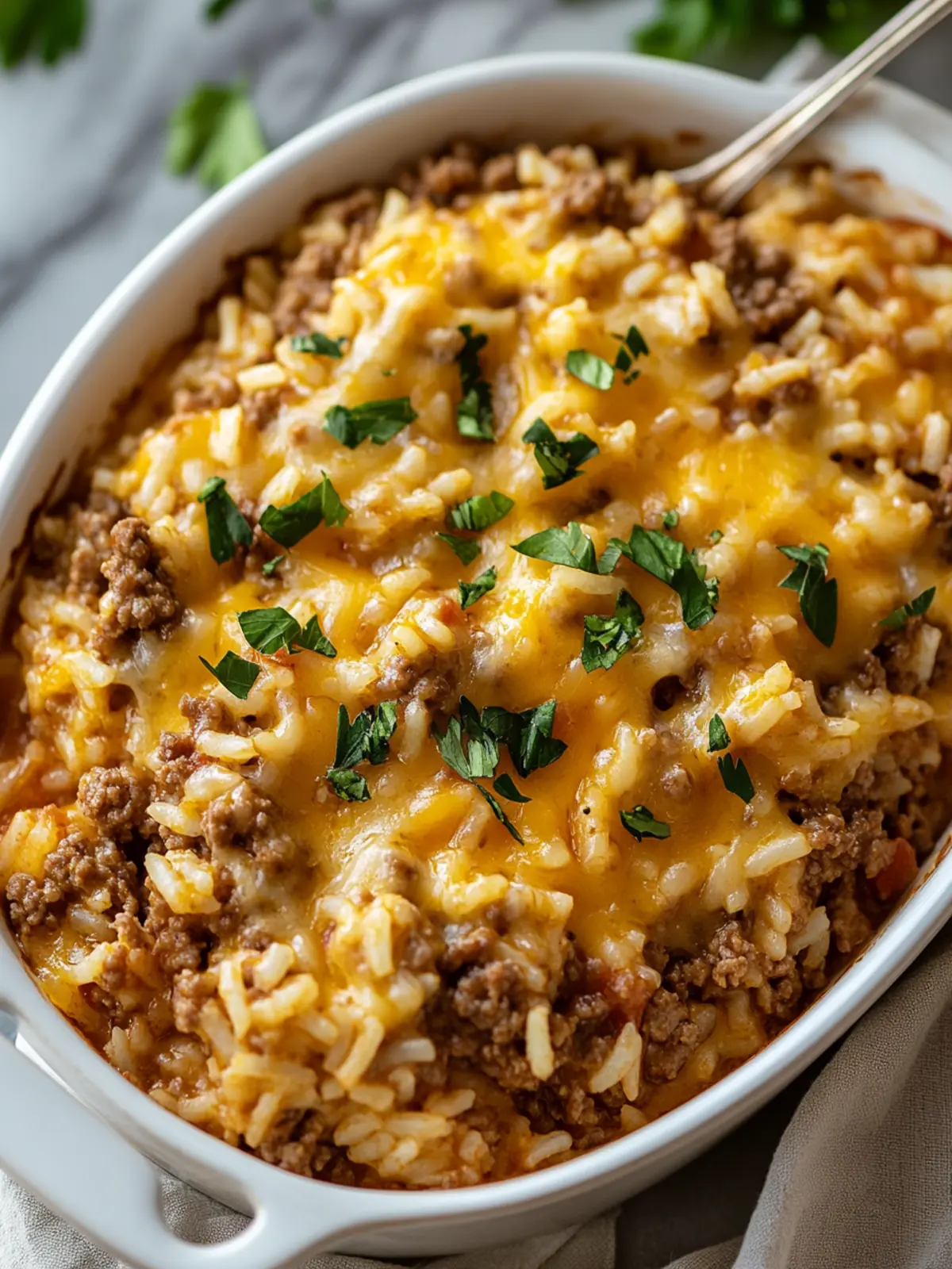 Cheesy Ground Beef and Rice Casserole for Cozy Nights 4 Cheesy Ground Beef and Rice Casserole
