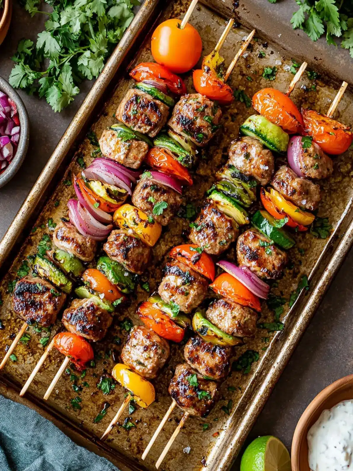 Savory Sheet Pan Kebabs for Quick and Easy Weeknight Dinners 5 Sheet Pan Kebabs
