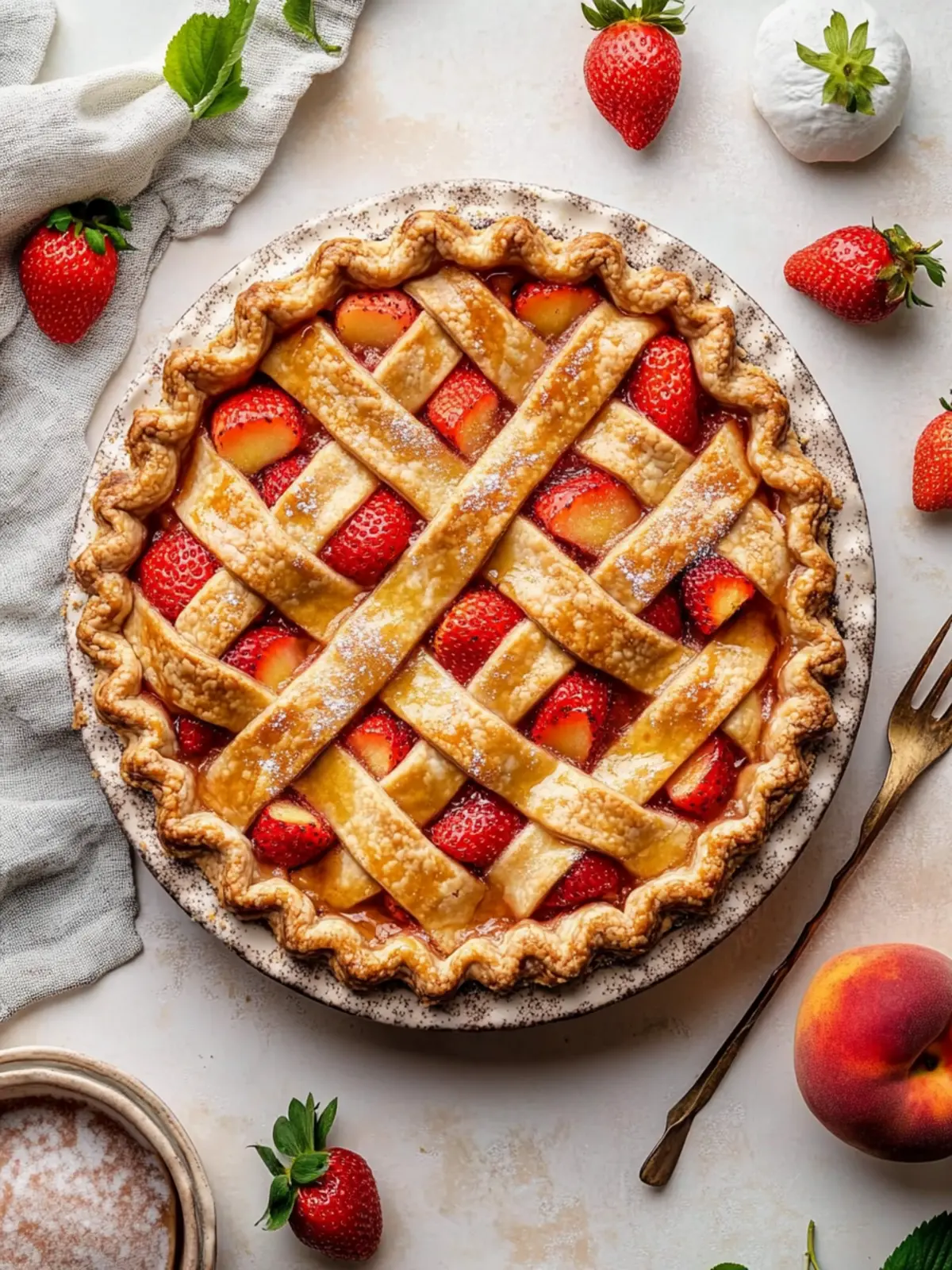 Brown Butter Strawberry Peach Pie That Will Wow Your Guests 3 Brown Butter Strawberry Peach Pie