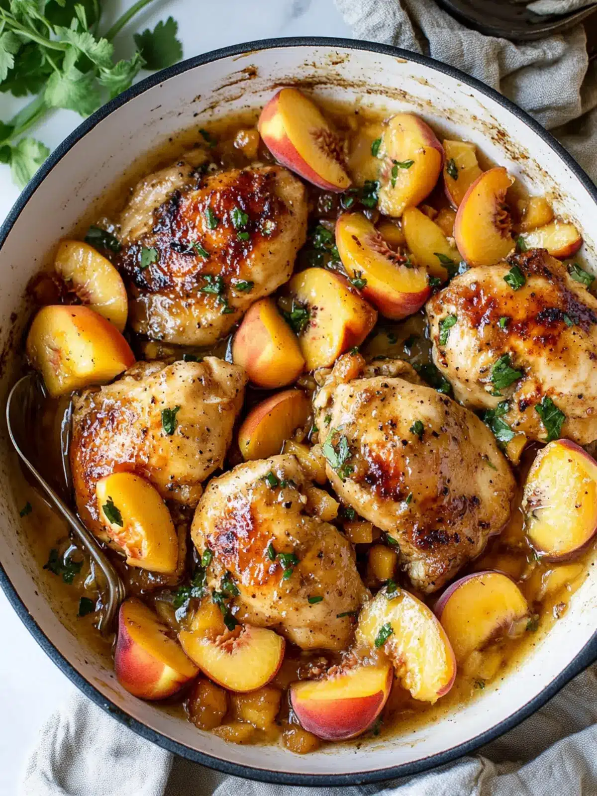 Savor Sweet Honey Butter Peach Chicken in 35 Minutes 5 Honey Butter Peach Chicken