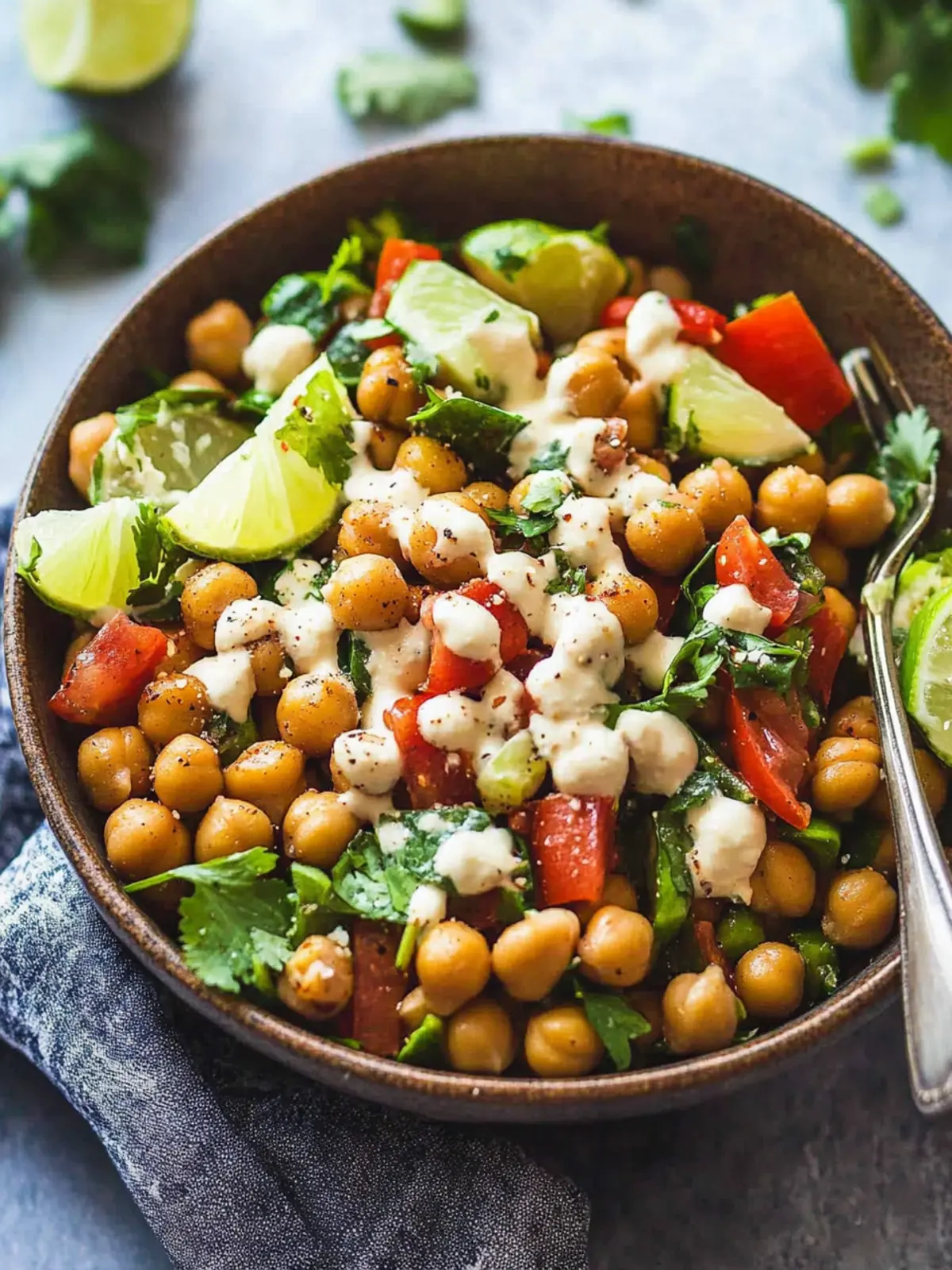 Crispy Chili Lime Chickpea Salad for a Zesty Weeknight Dinner 5 Crispy Chili Lime Chickpea Salad